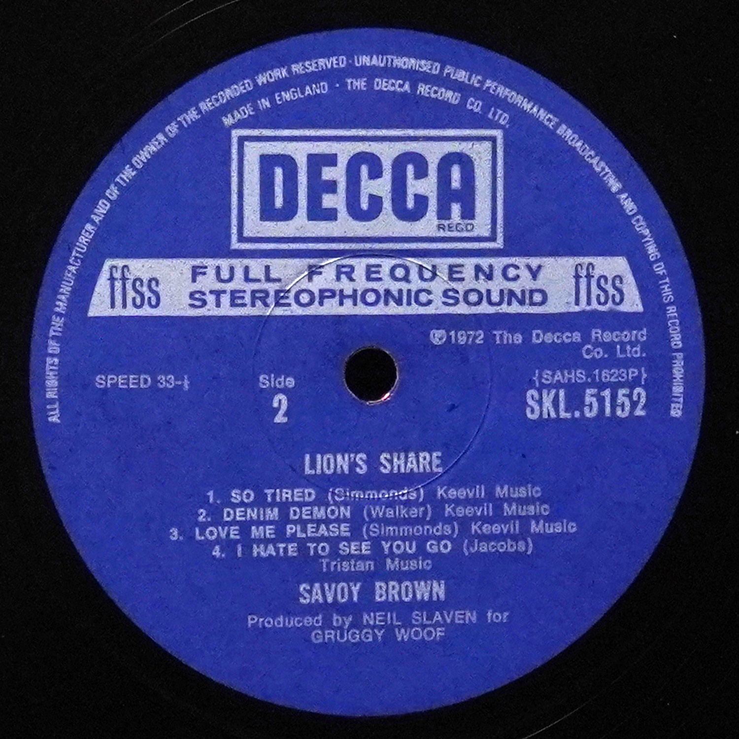 LP Savoy Brown — Lion's Share фото 4