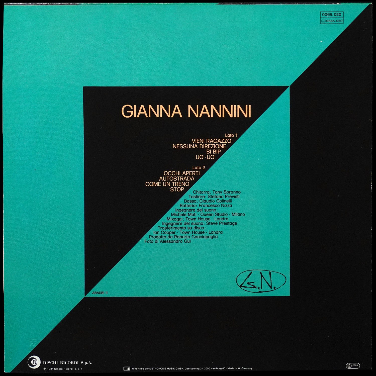 LP Gianna Nannini — G.N. фото 2