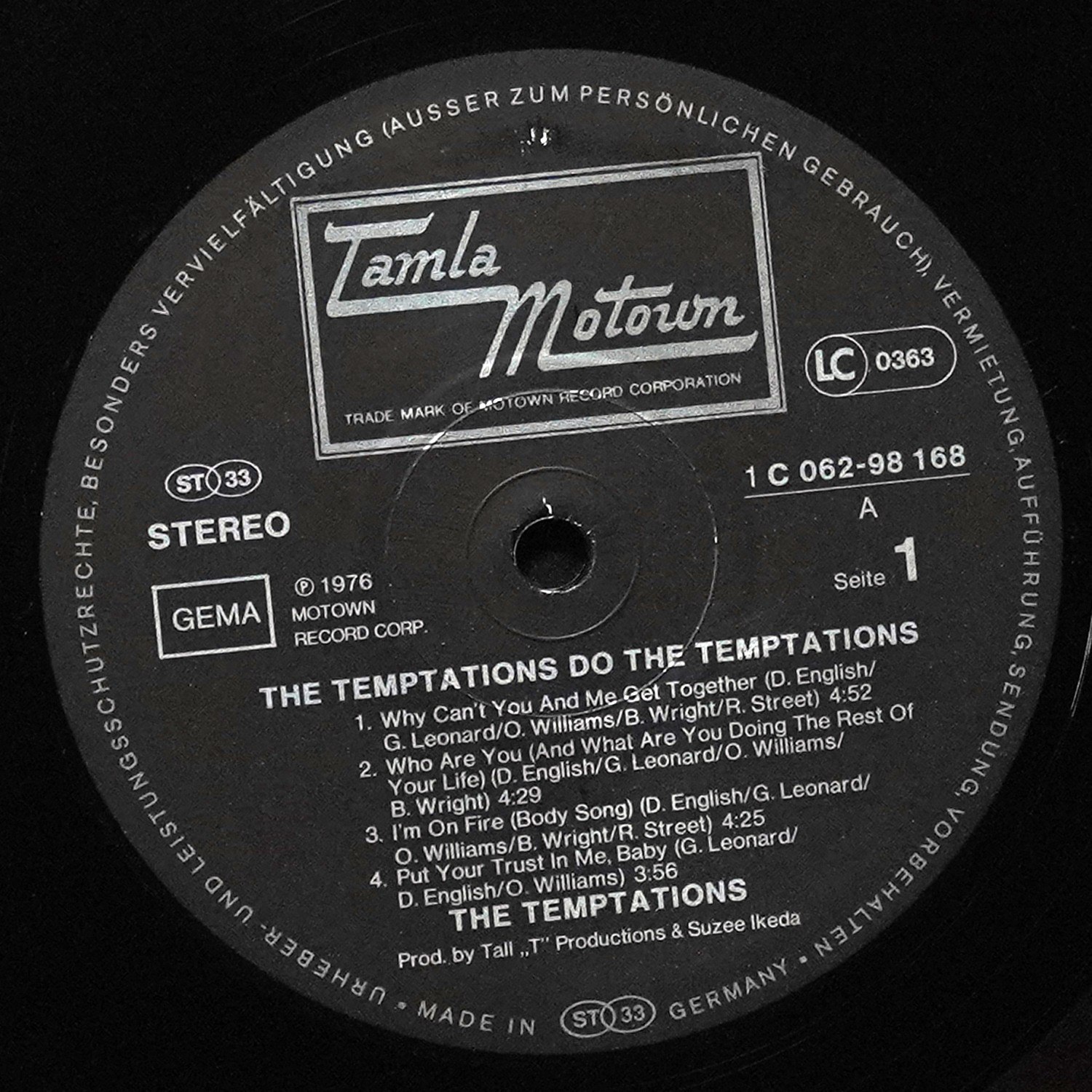 LP Temptations — Do The Temptations фото 2