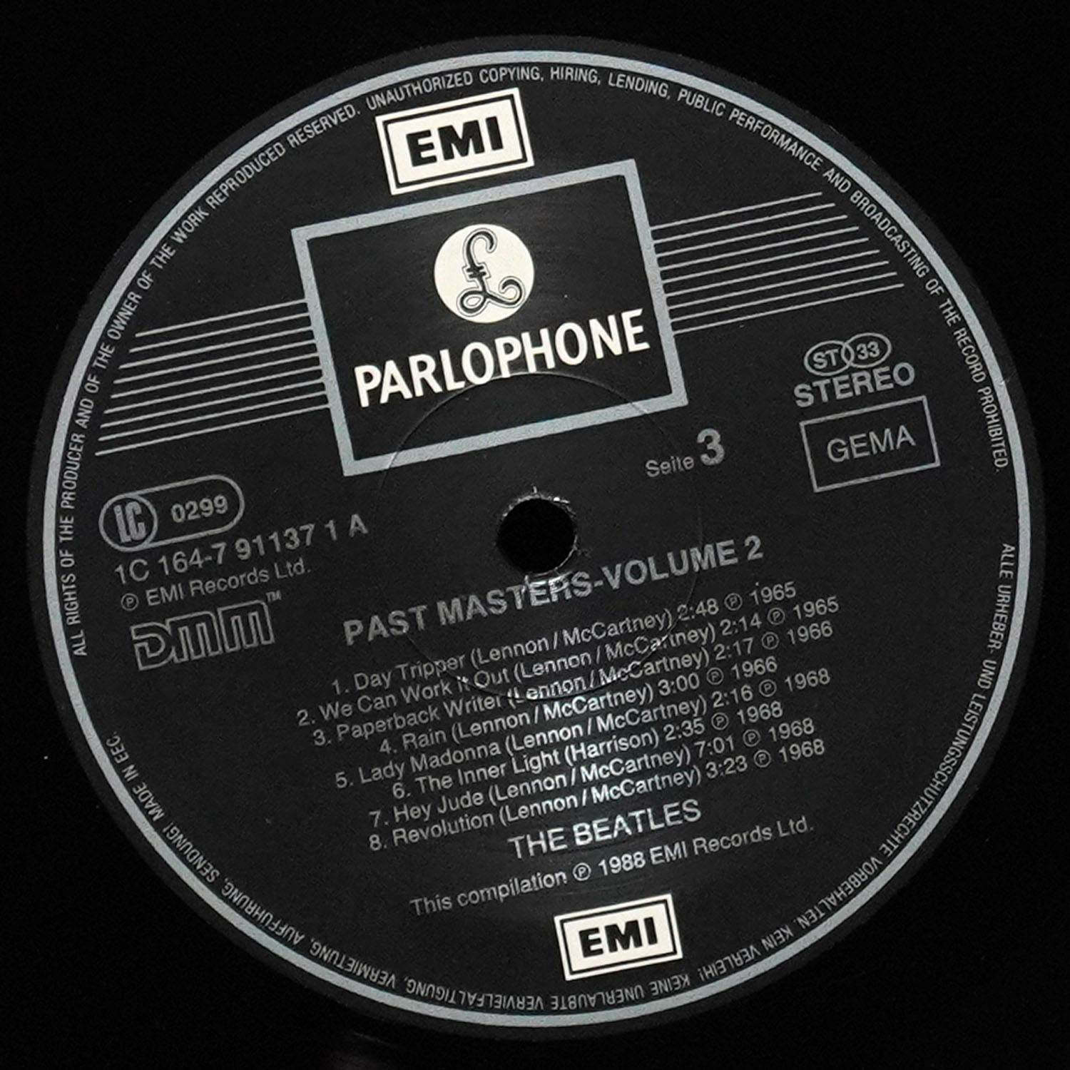 LP Beatles — Past Masters Volumes One & Two (2LP) фото 6