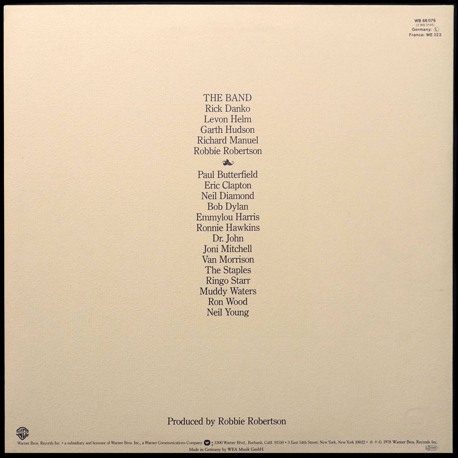 LP Band — Last Waltz (3LP, + буклет) фото 2