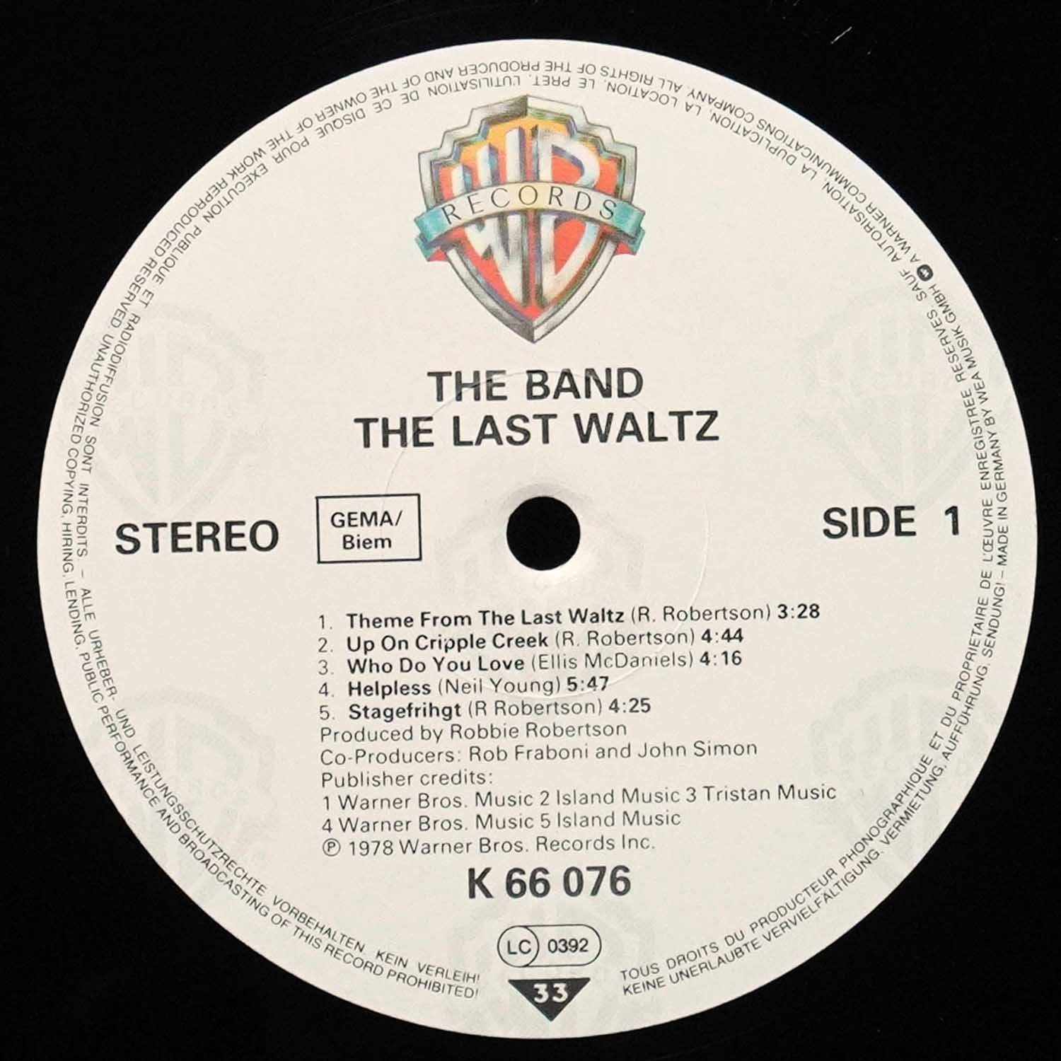 LP Band — Last Waltz (3LP, + буклет) фото 3