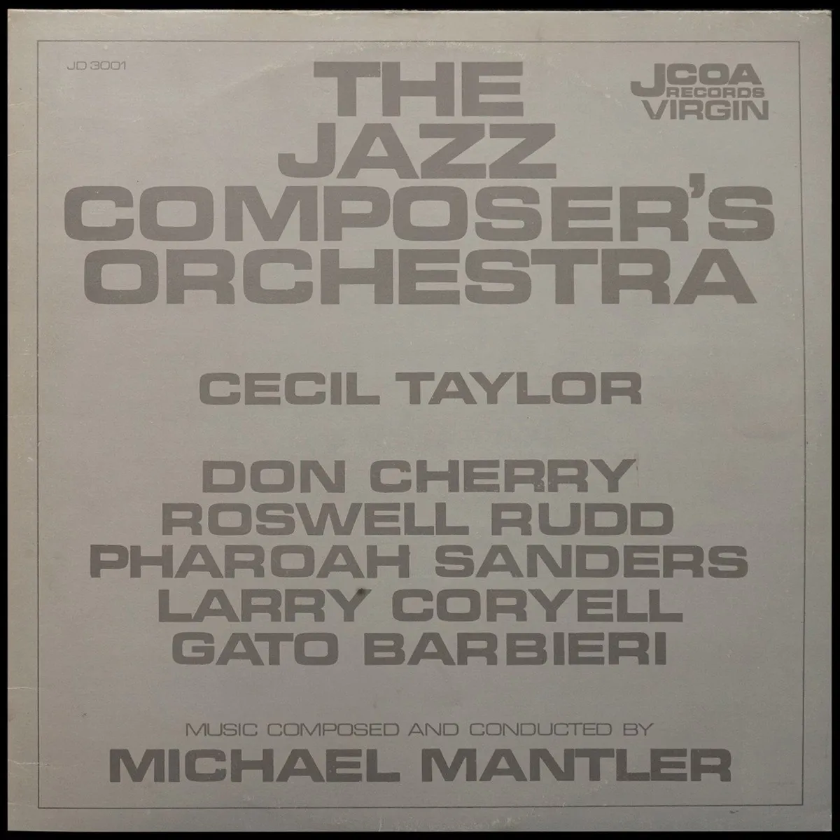 LP Jazz Composer's Orchestra — Jazz Composer's Orchestra (2LP) фото