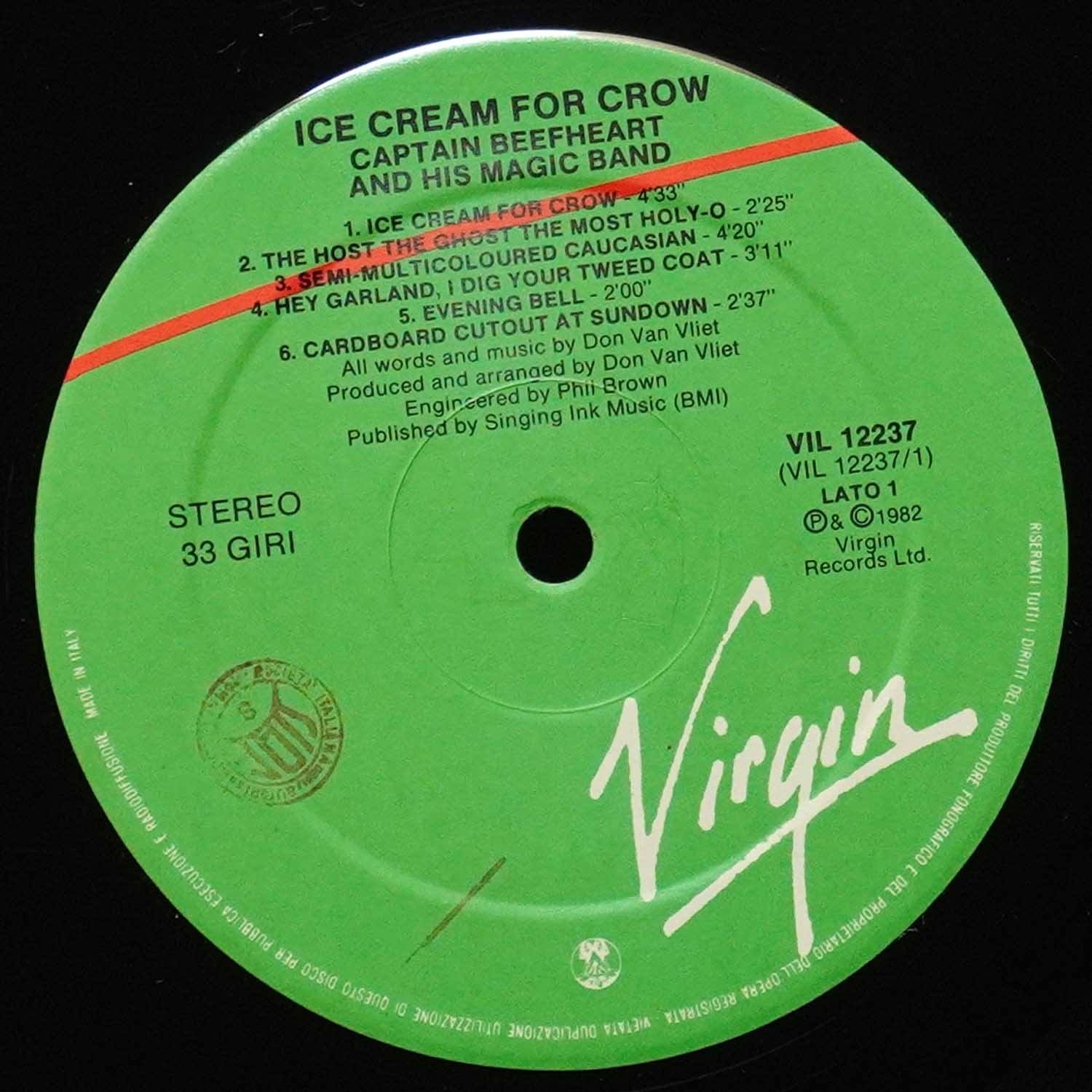 LP Captain Beefheart — Ice Cream For Crow фото 3