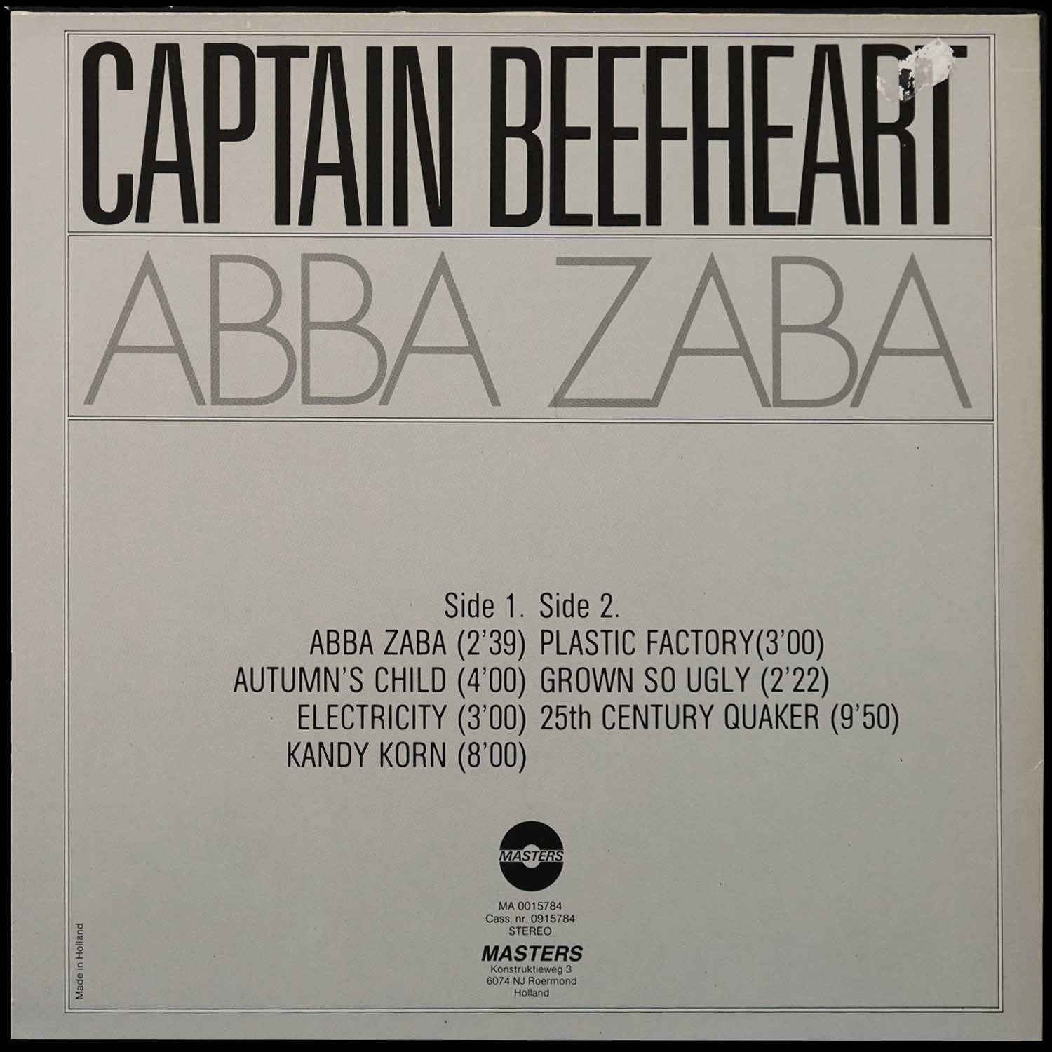 LP Captain Beefheart — Abba Zaba фото 2