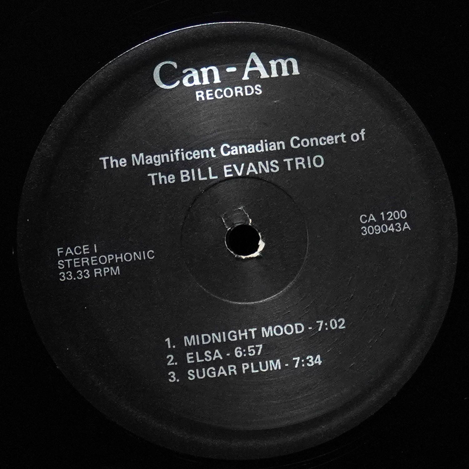 LP Bill Evans — Canadian Concert of Bill Evans фото 3