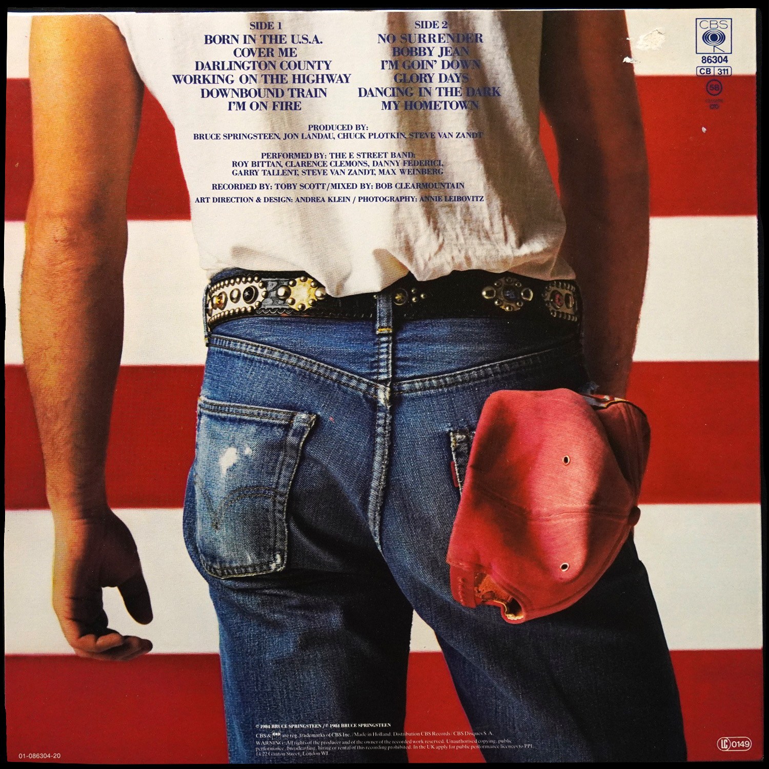 LP Bruce Springsteen — Born In The U.S.A. фото 2