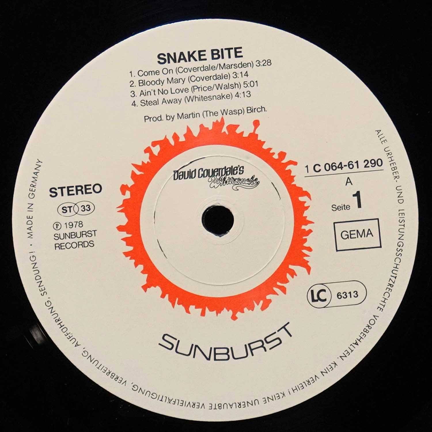 LP David Coverdale — Snakebite фото 3