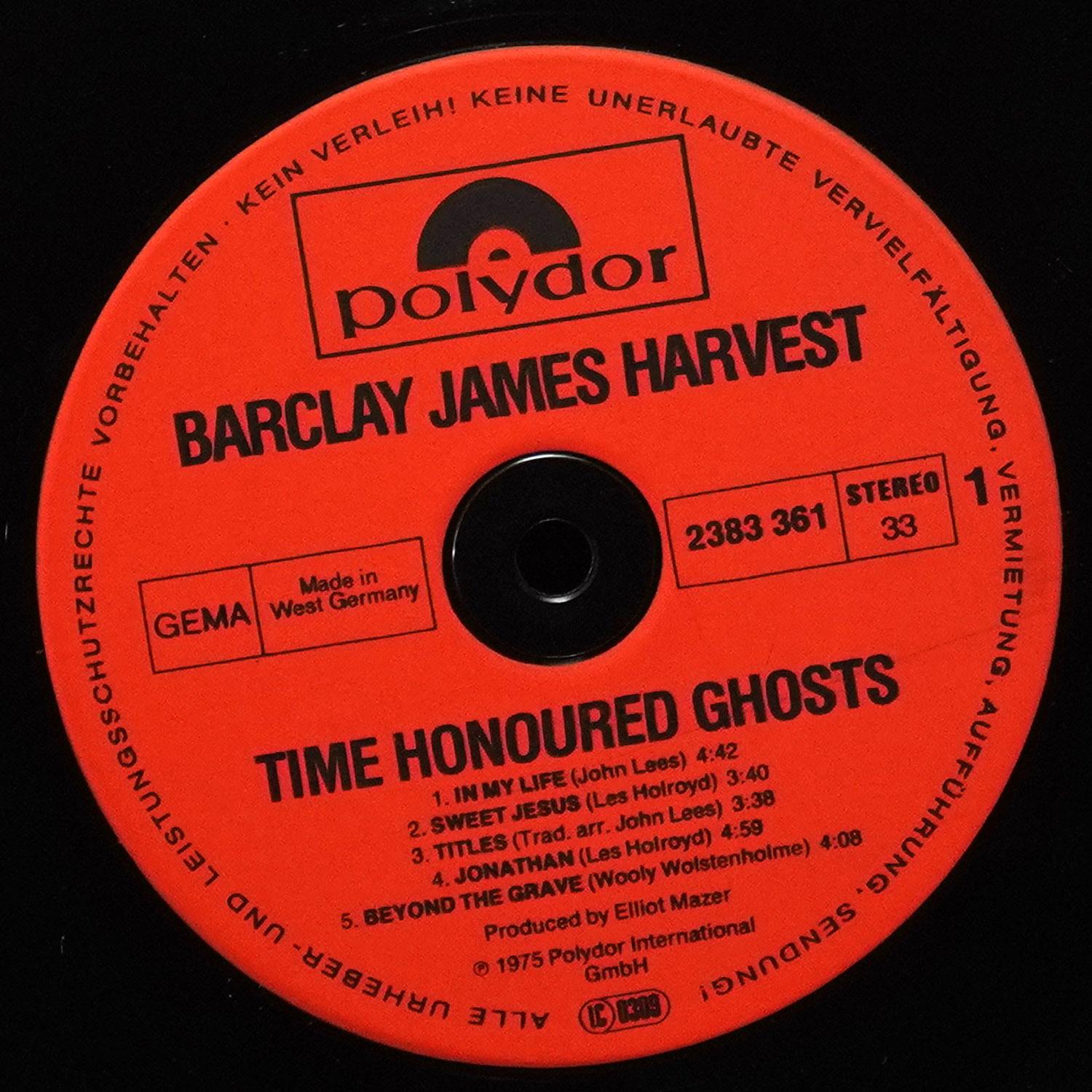 LP Barclay James Harvest — Time Honoured Ghosts фото 2