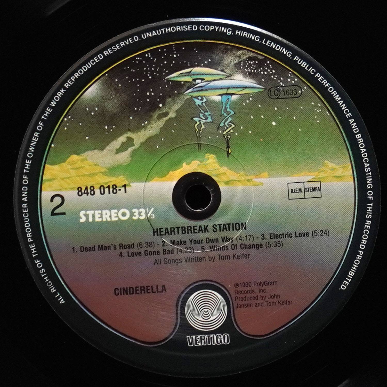 LP Cinderella — Heartbreak Station фото 4