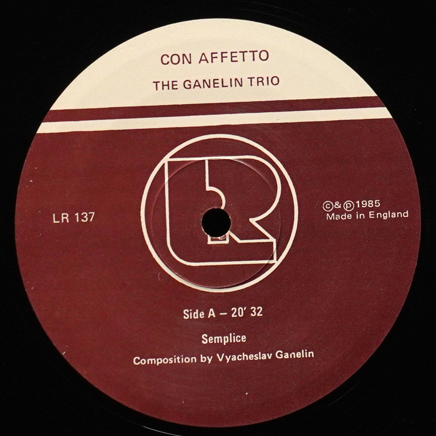 LP Ganelin Trio — Con Affetto фото 3