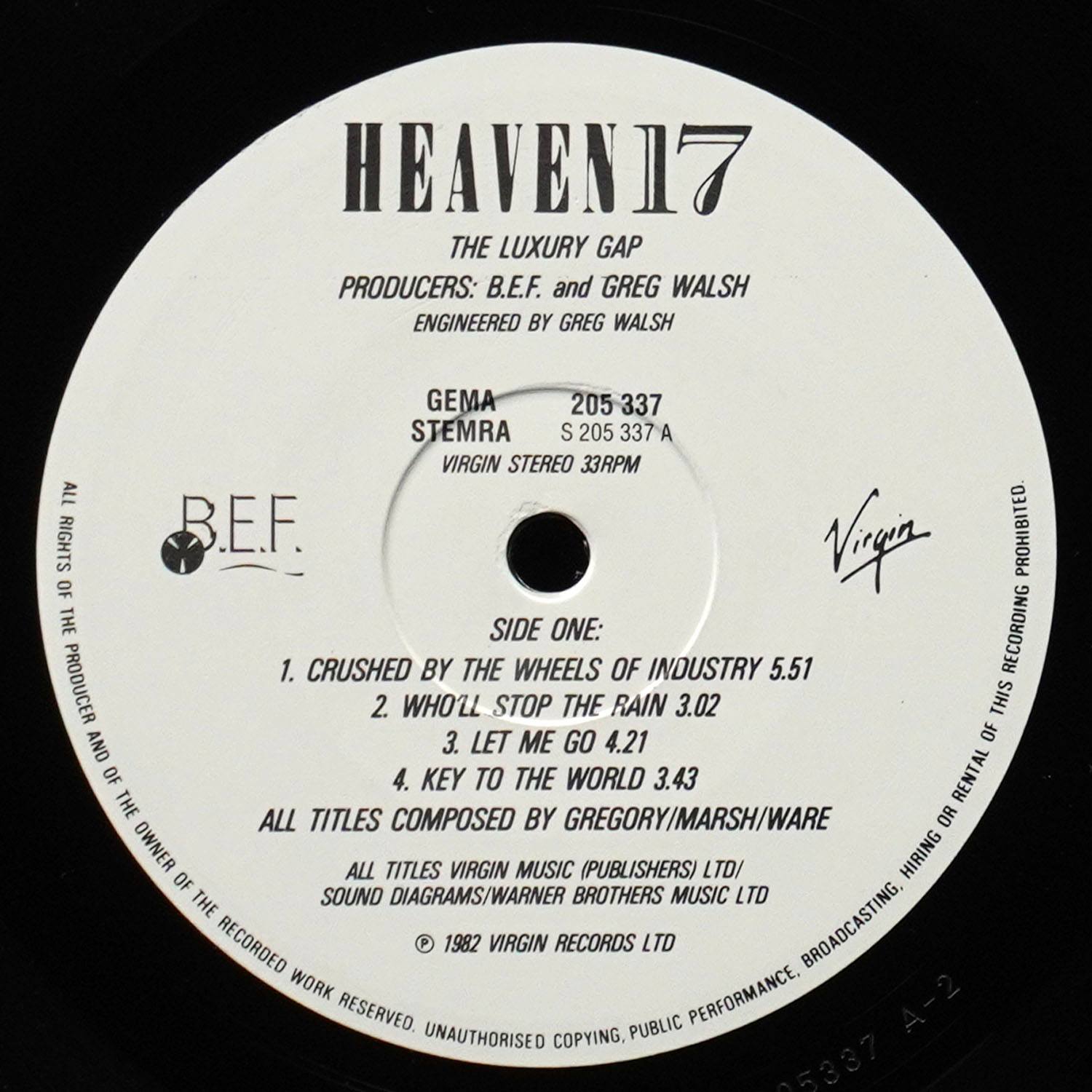 LP Heaven 17 — Luxury Gap фото 2