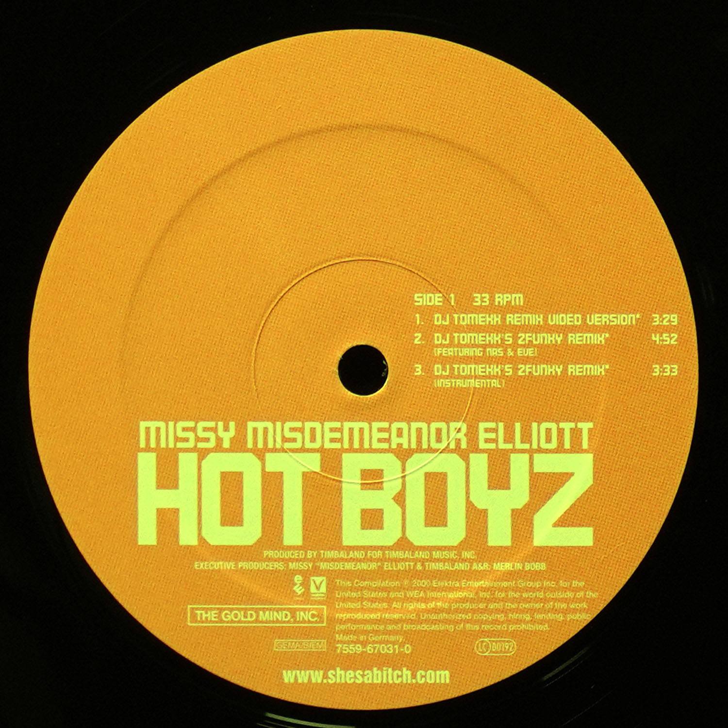 LP Missy Elliott — Hot Boyz (макси сингл) фото 2