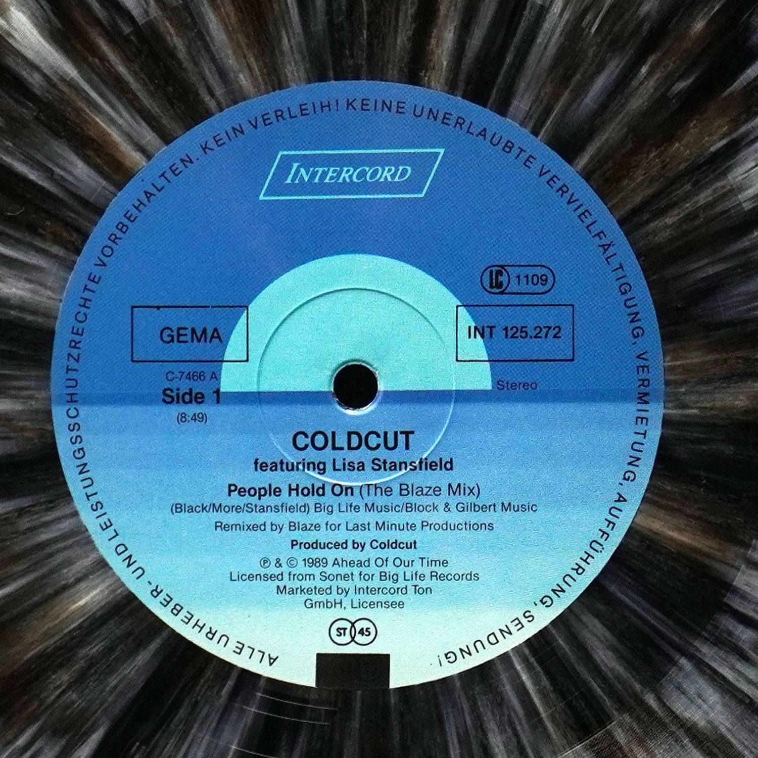 LP Coldcut — People Hold On (The Blaze Mix) (цветной винил, макси сингл) фото 2