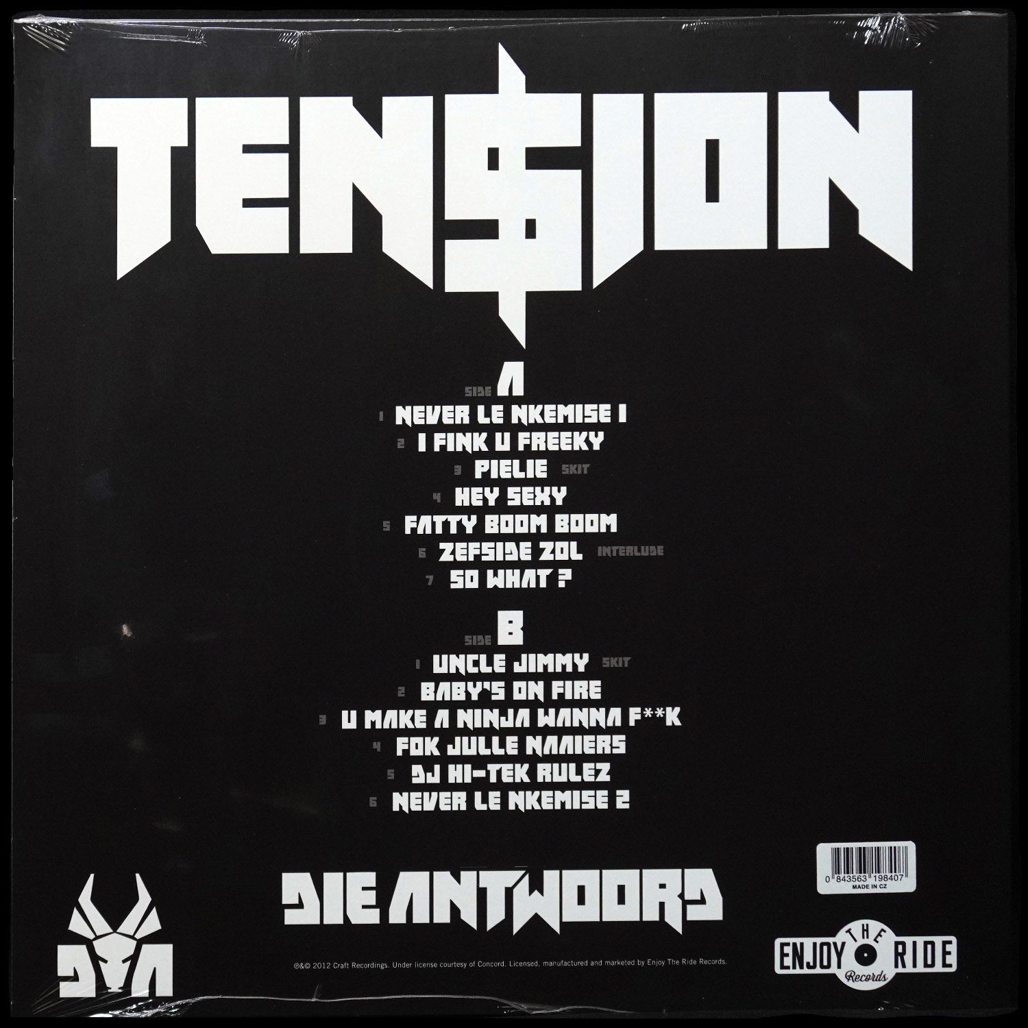 LP Die Antwoord — Ten$ion (цветной винил) фото 2
