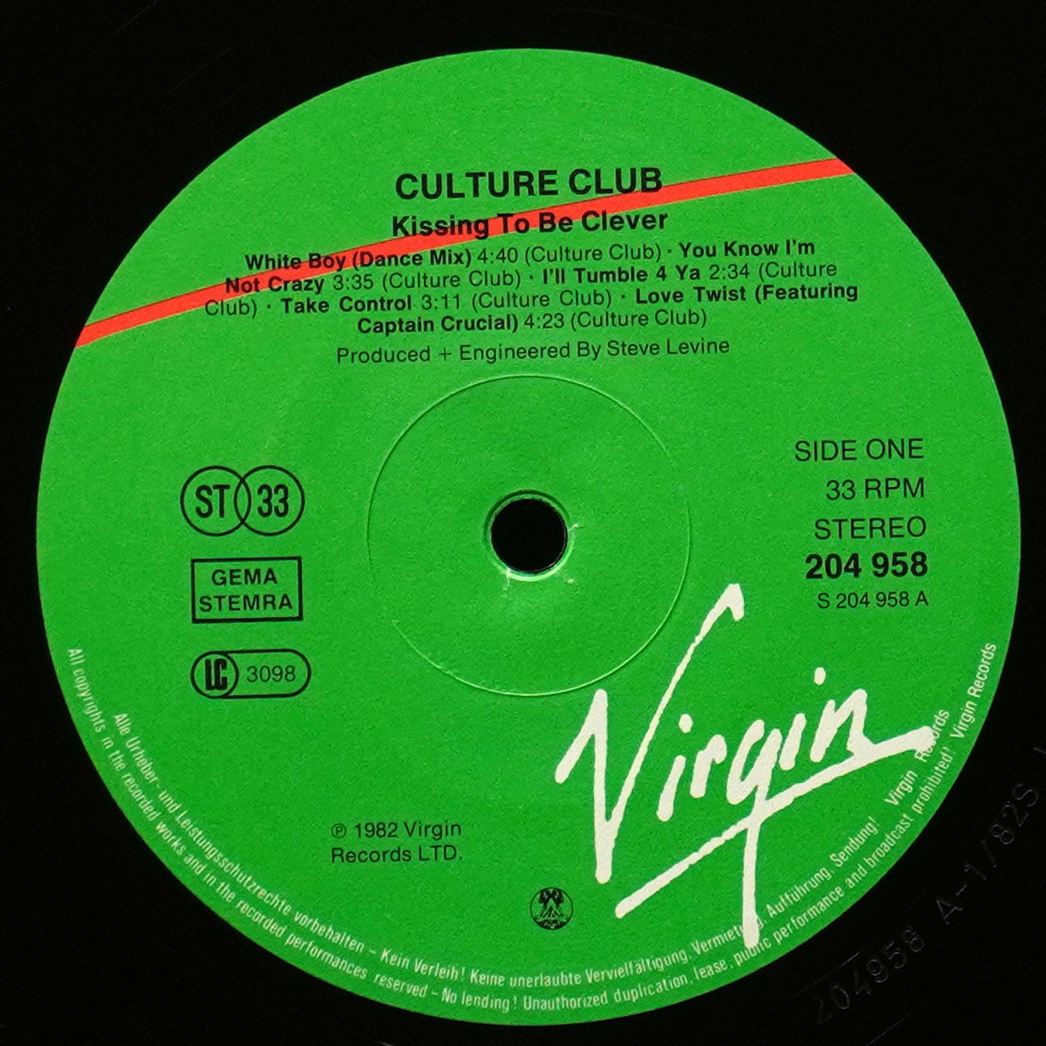 LP Culture Club — Kissing To Be Clever фото 2