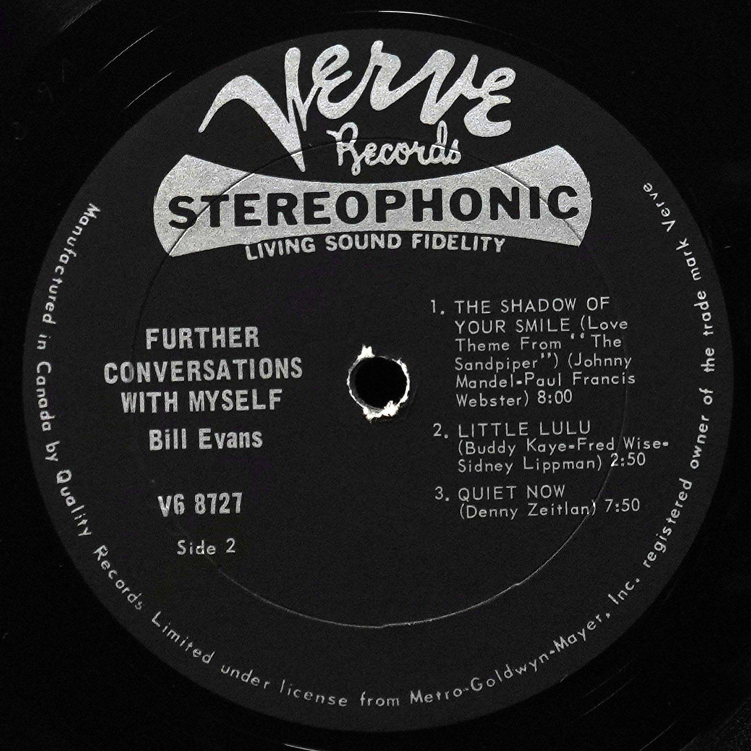LP Bill Evans — Further Conversations With Myself фото 4