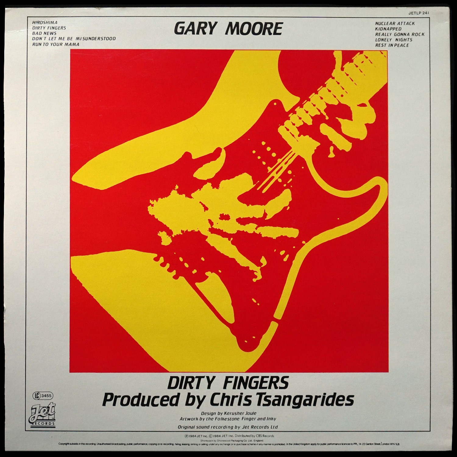 LP Gary Moore — Dirty Fingers фото 2