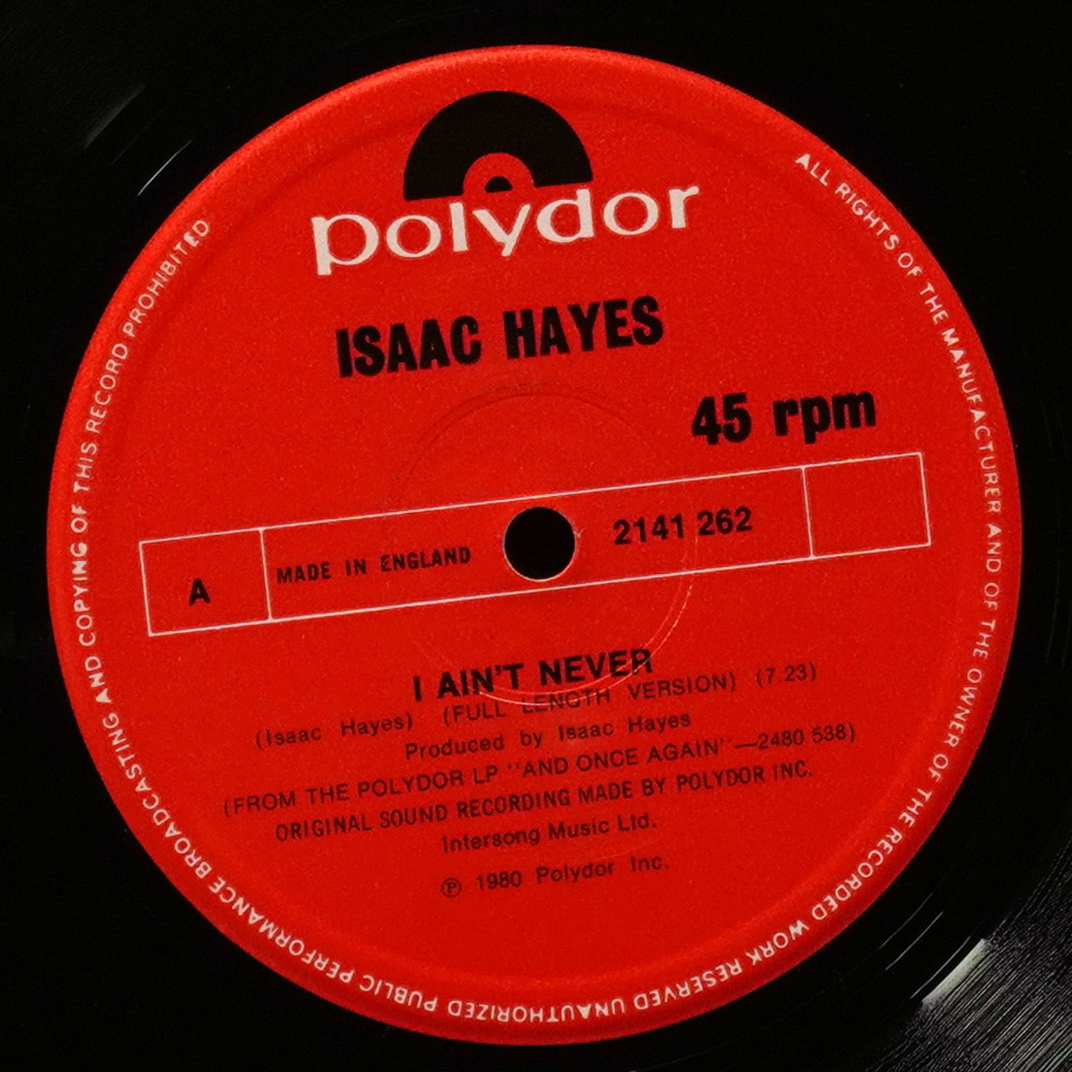 LP Isaac Hayes — I Ain't Never фото 2