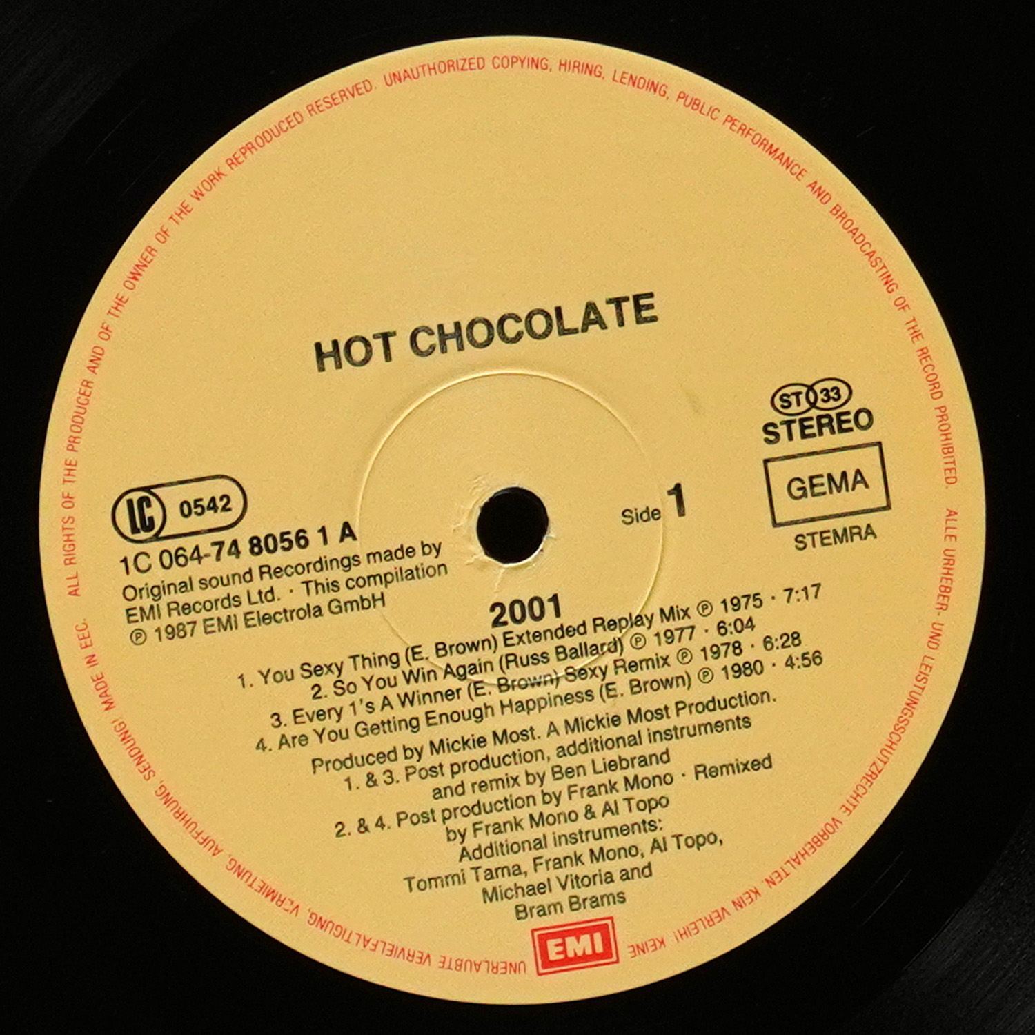LP Hot Chocolate — 2001 фото 2