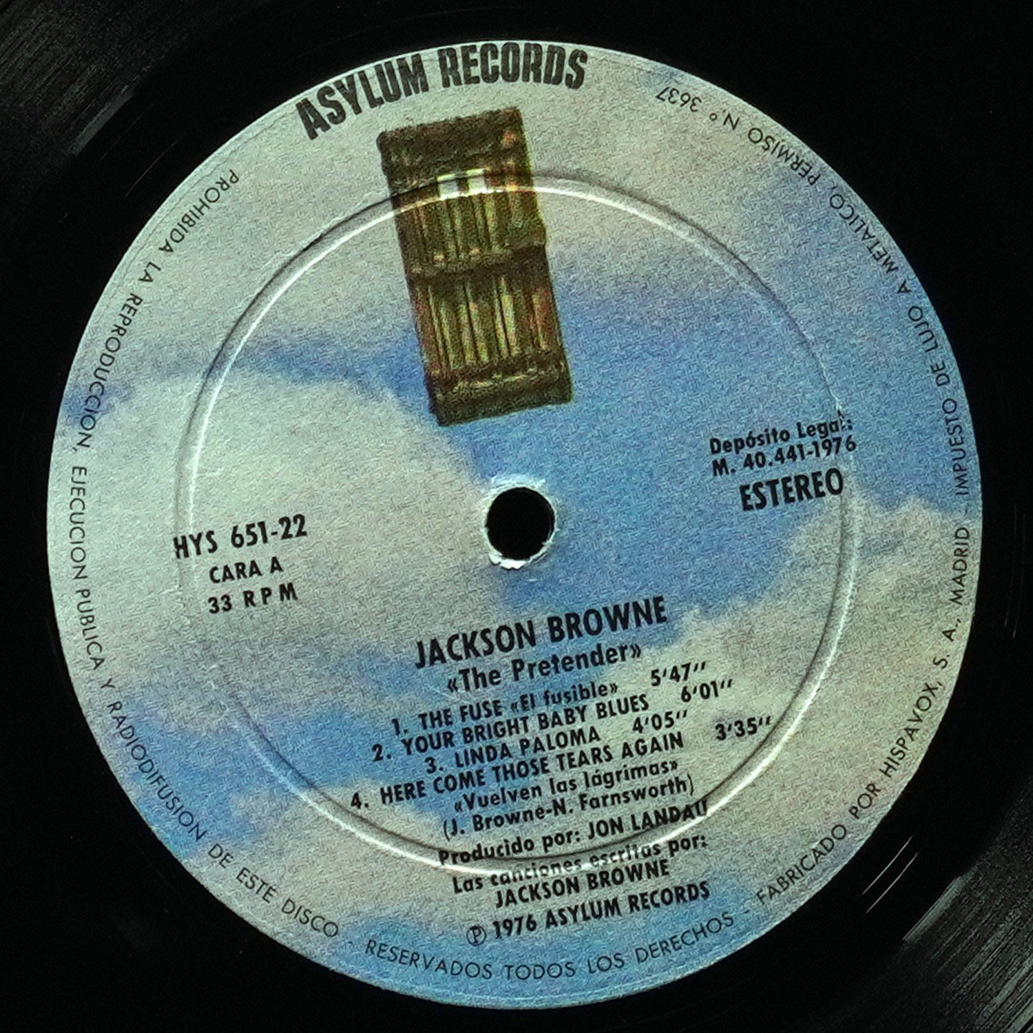LP Jackson Browne — Pretender фото 2