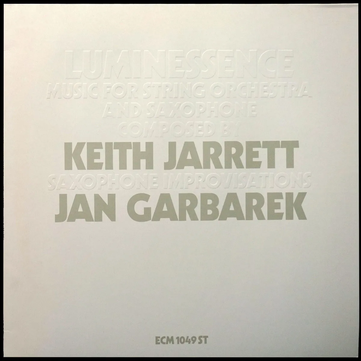 LP Keith Jarrett — Luminessence фото