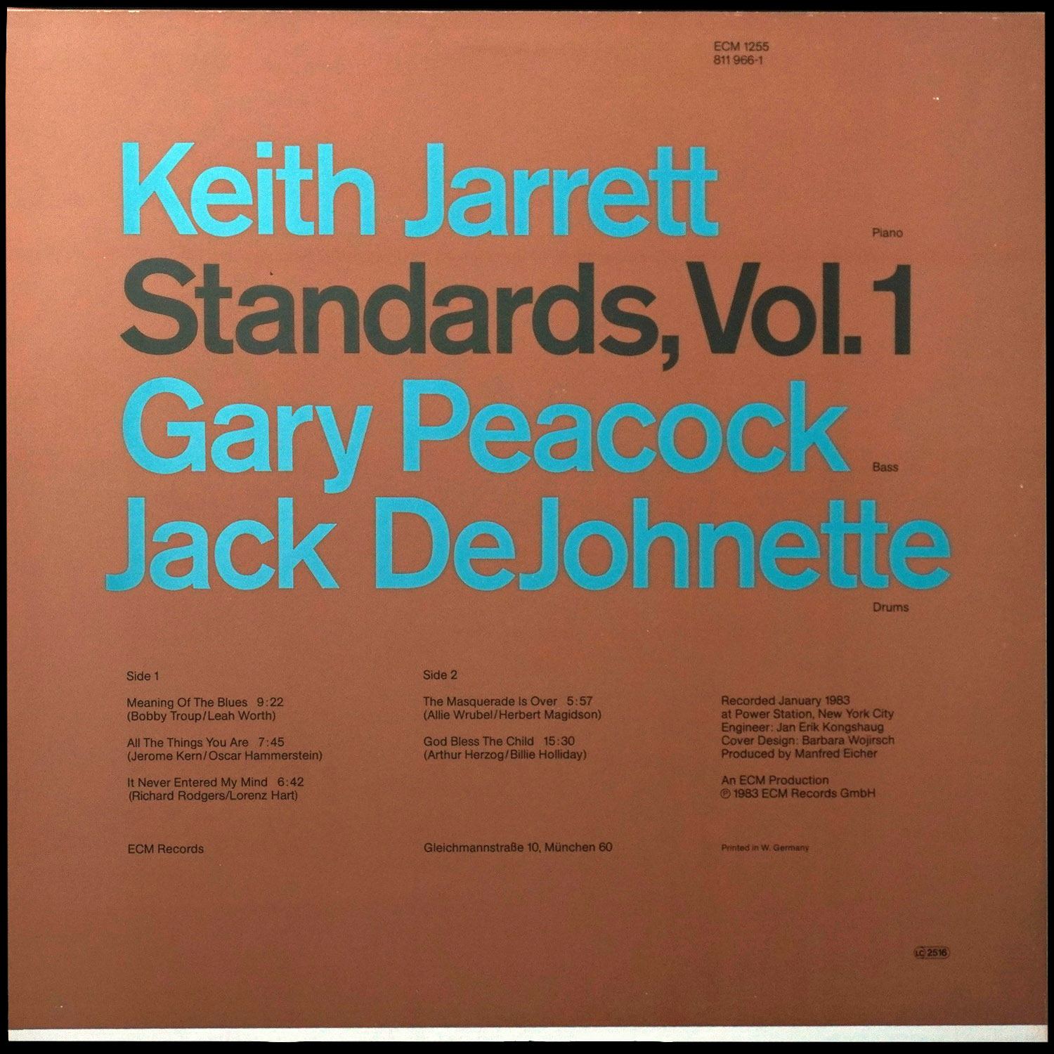 LP Keith Jarrett — Standards, Vol. 1 фото 2