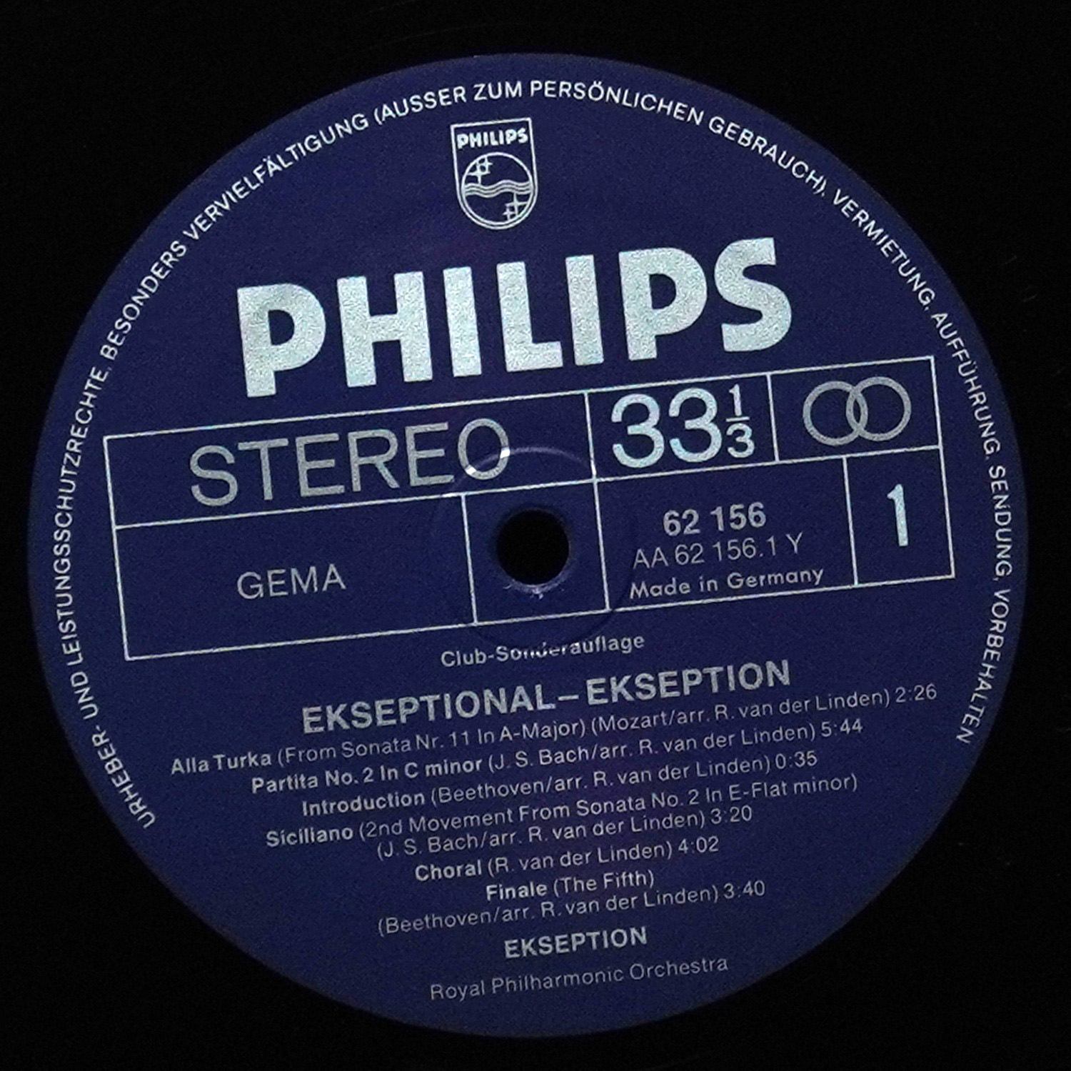 LP Ekseption — Ekseptional (клубное издание) фото 2