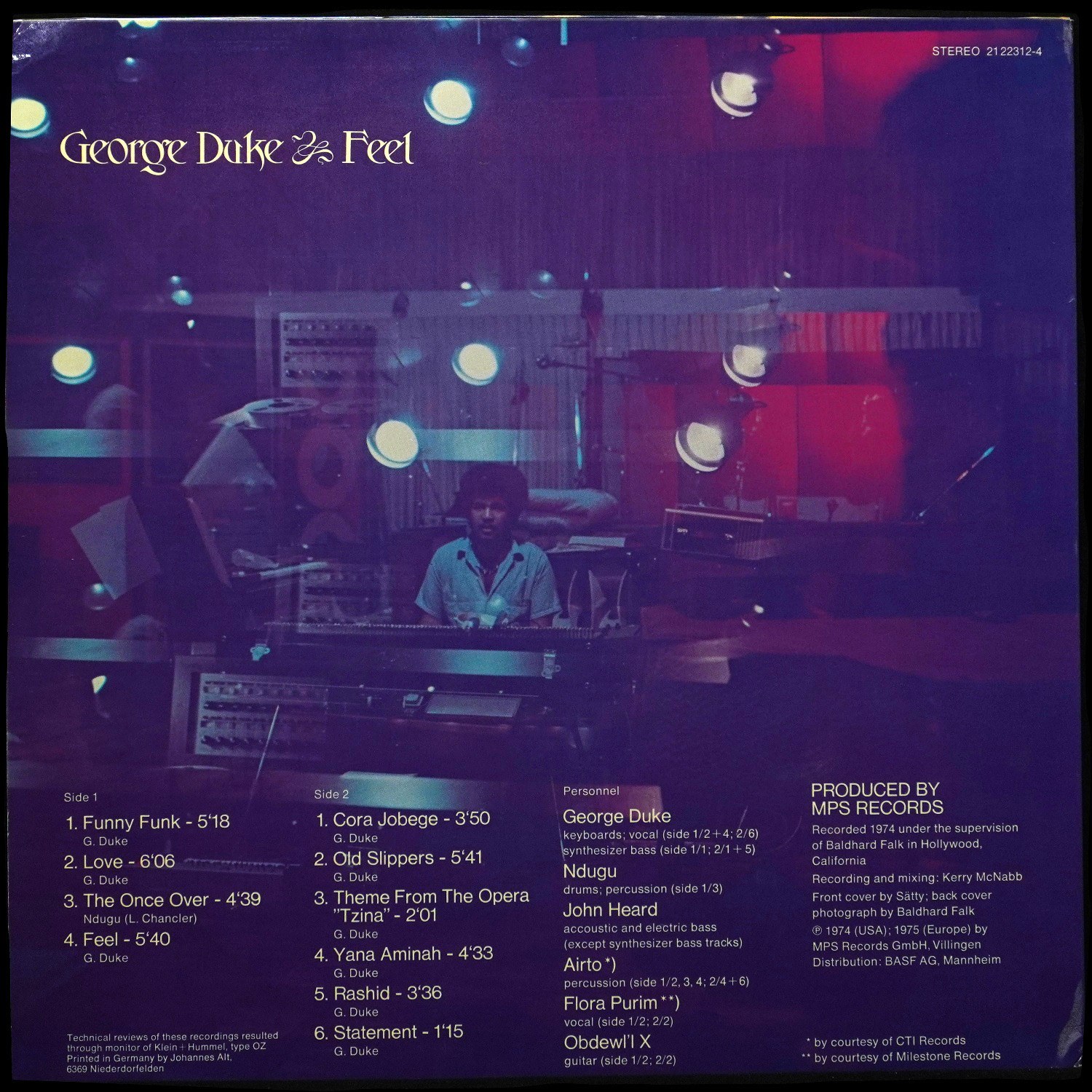 LP George Duke — Feel фото 2