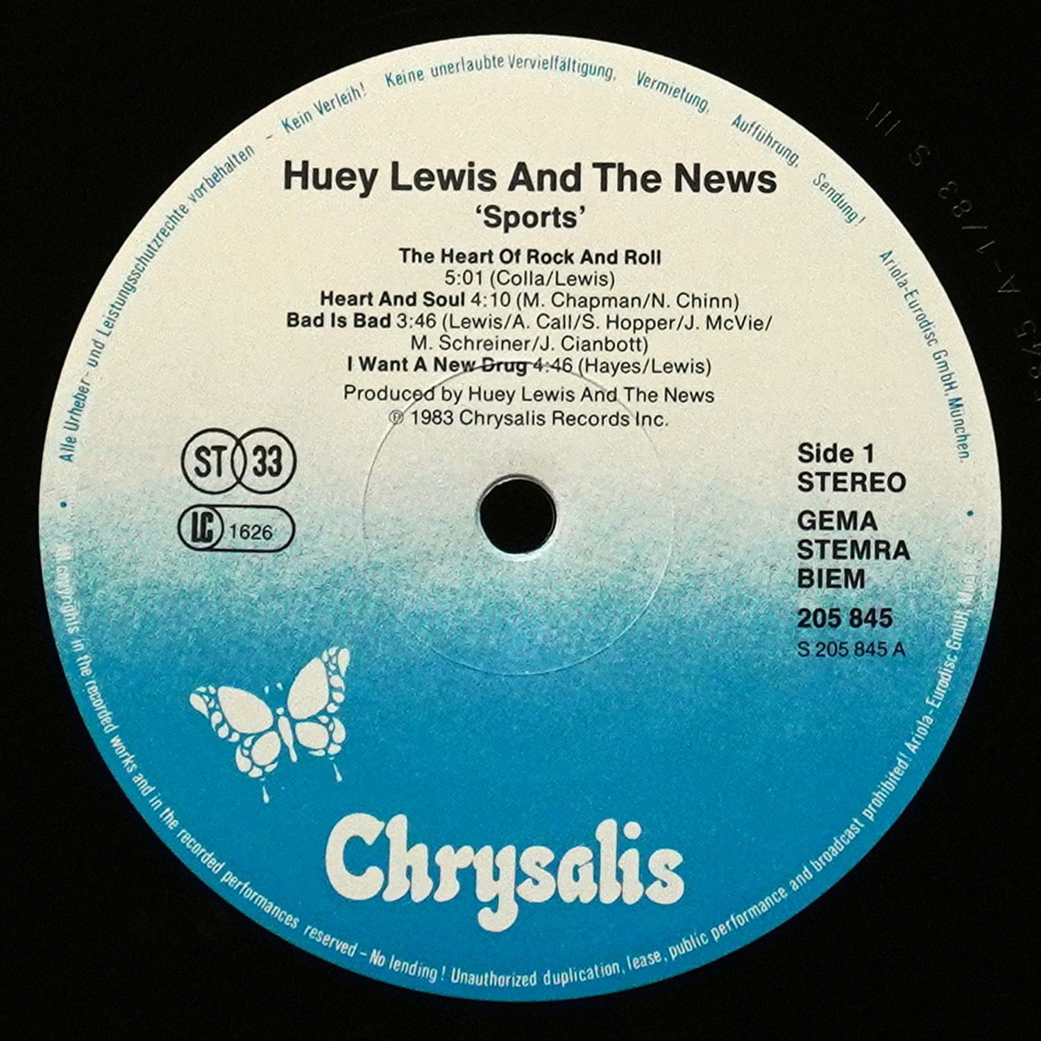 LP Huey Lewis And The News — Sports фото 2