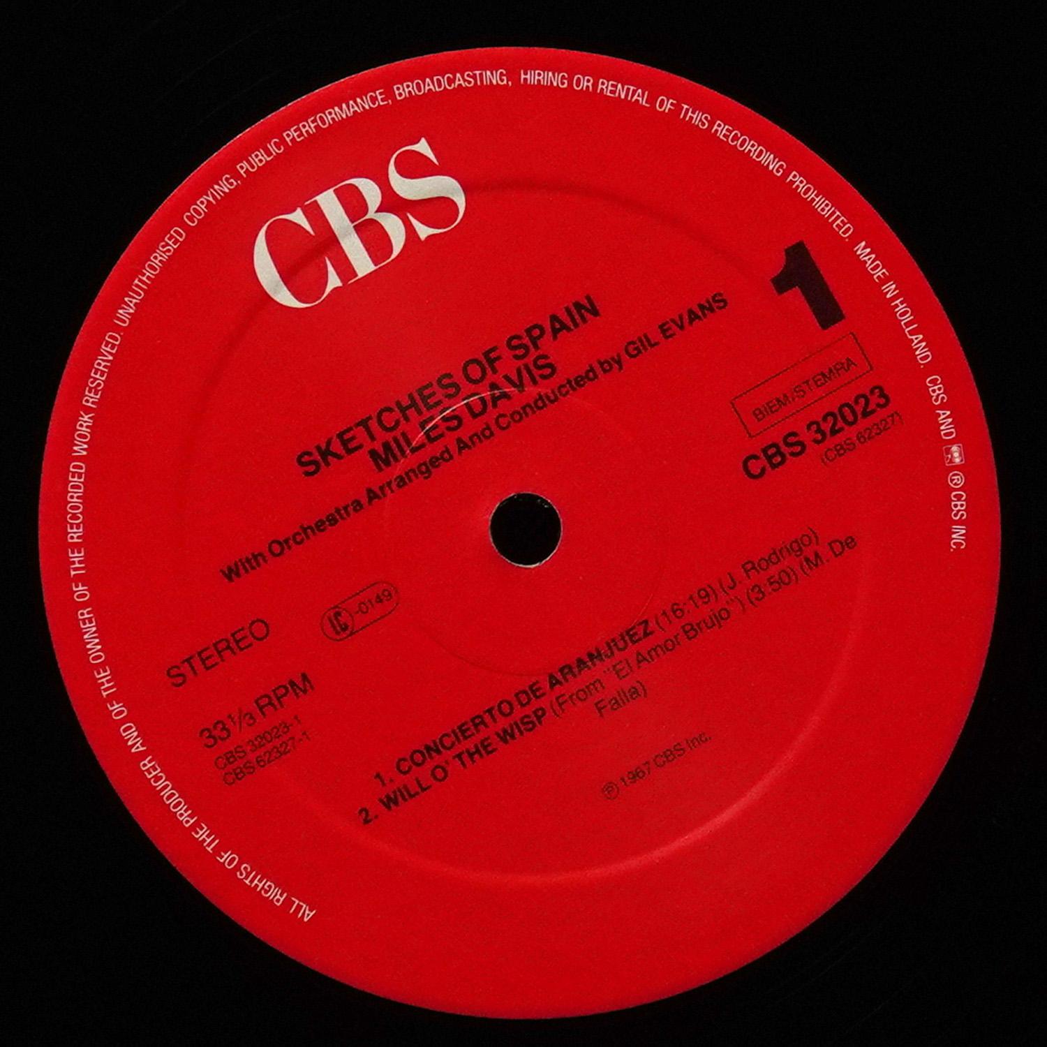 LP Miles Davis — Sketches Of Spain фото 3