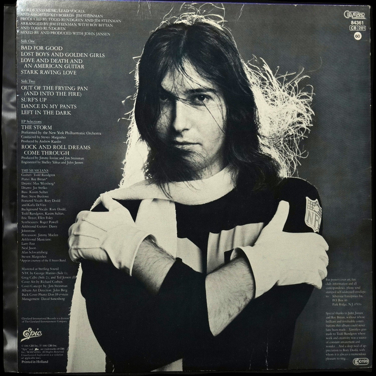 LP Jim Steinman — Bad For Good (+ 7 EP(мини-альбом)) фото 2
