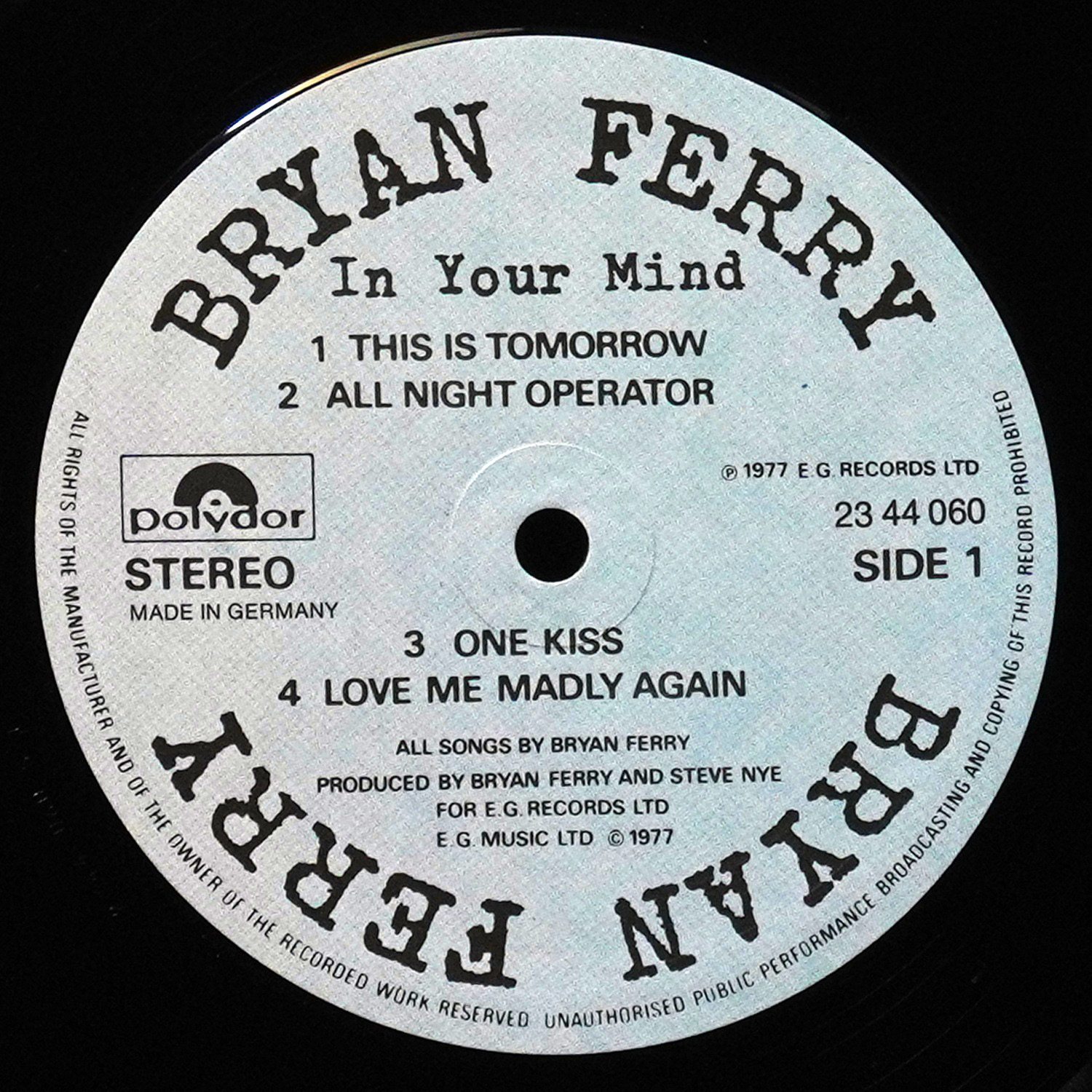 LP Bryan Ferry — In Your Mind фото 2