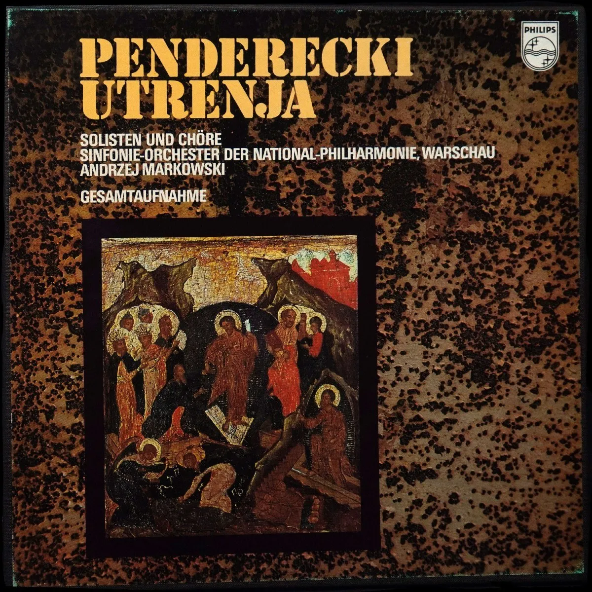 LP Andrzej Markowski — Penderecki: Utrenja - Gesamtaufnahme (2LP-бокс, + буклет) фото