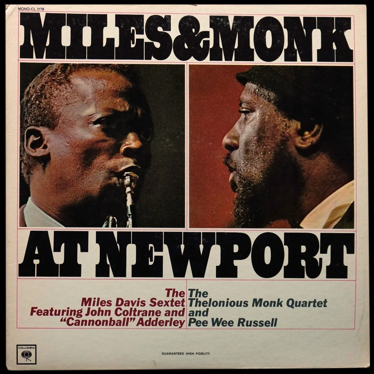 LP Miles Davis Sextet — Miles & Monk At Newport (моно) фото