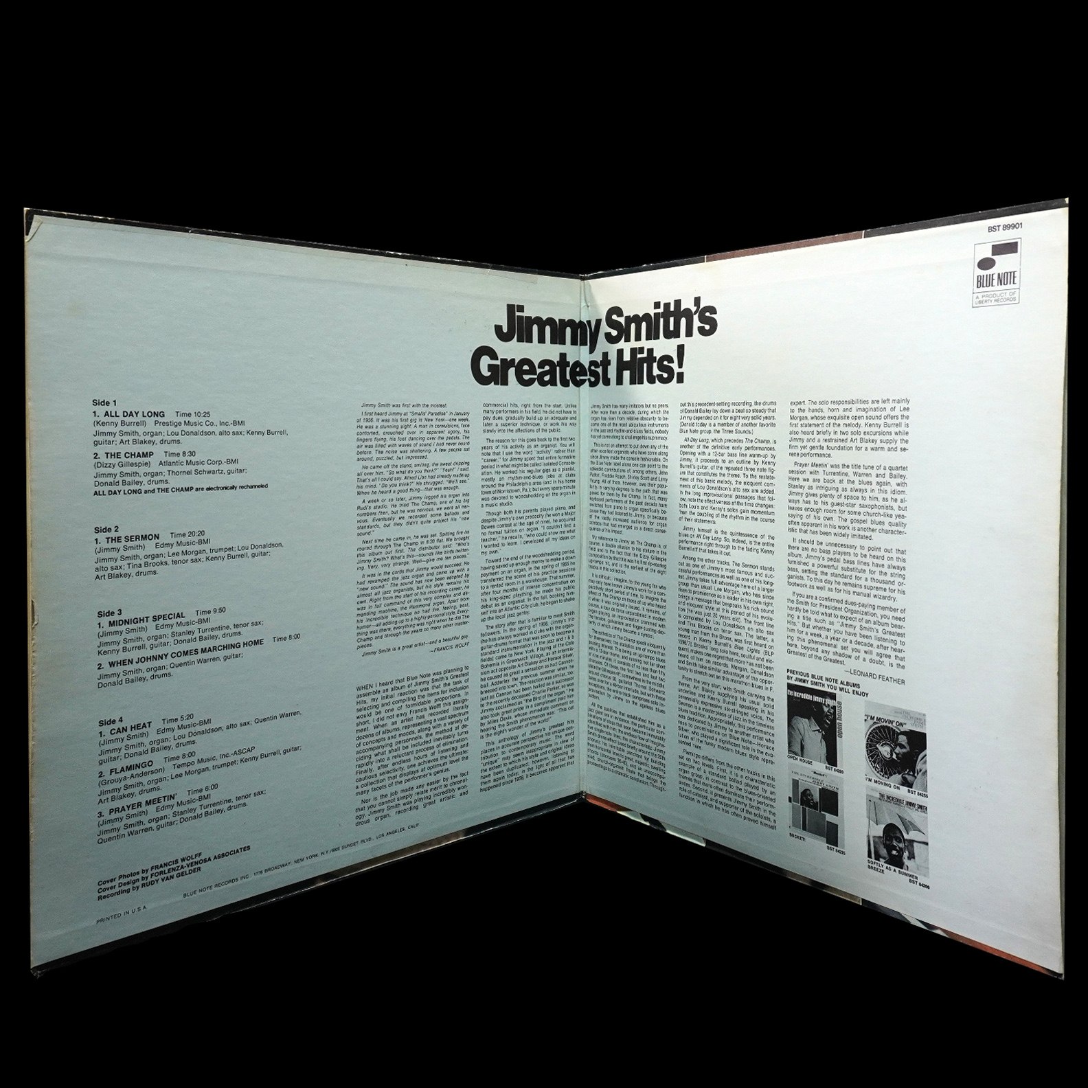 LP Jimmy Smith — Jimmy Smith's Greatest Hits! (2LP) фото 7