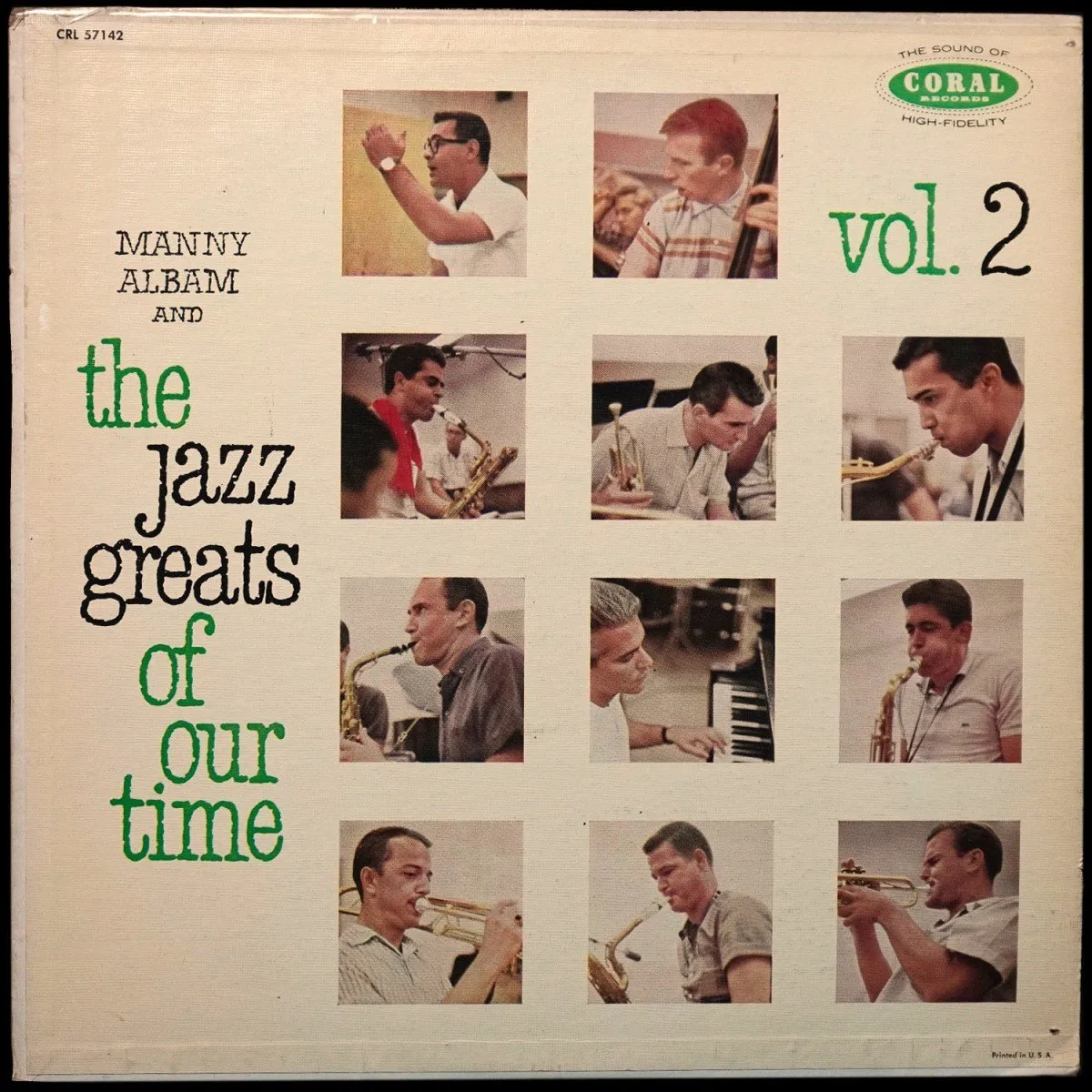 LP Manny Albam — Jazz Greats Of Our Time - Vol. 2 (моно) фото