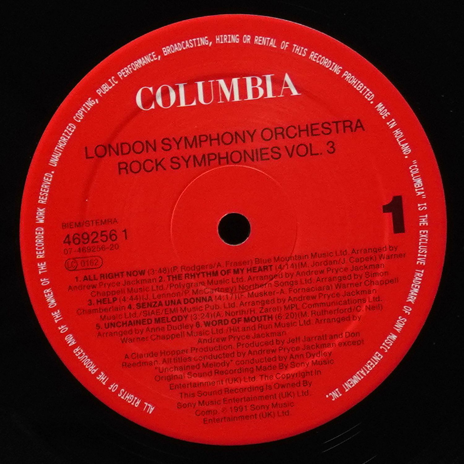 LP London Symphony Orchestra — Rock Symphonies III фото 2