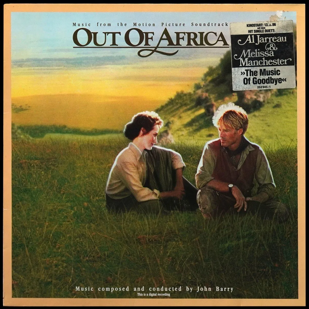 LP John Barry — Out Of Africa (Music From The Motion Picture Soundtrack) фото