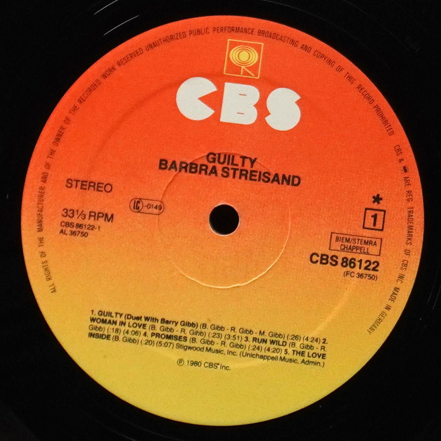 LP Barbra Streisand — Guilty фото 2