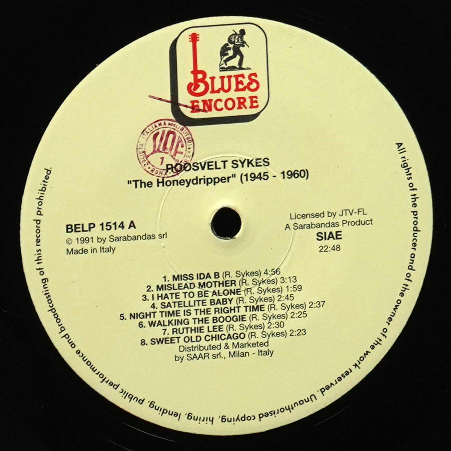 LP Roosevelt Sykes — Honeydripper 1945-1960 фото 2