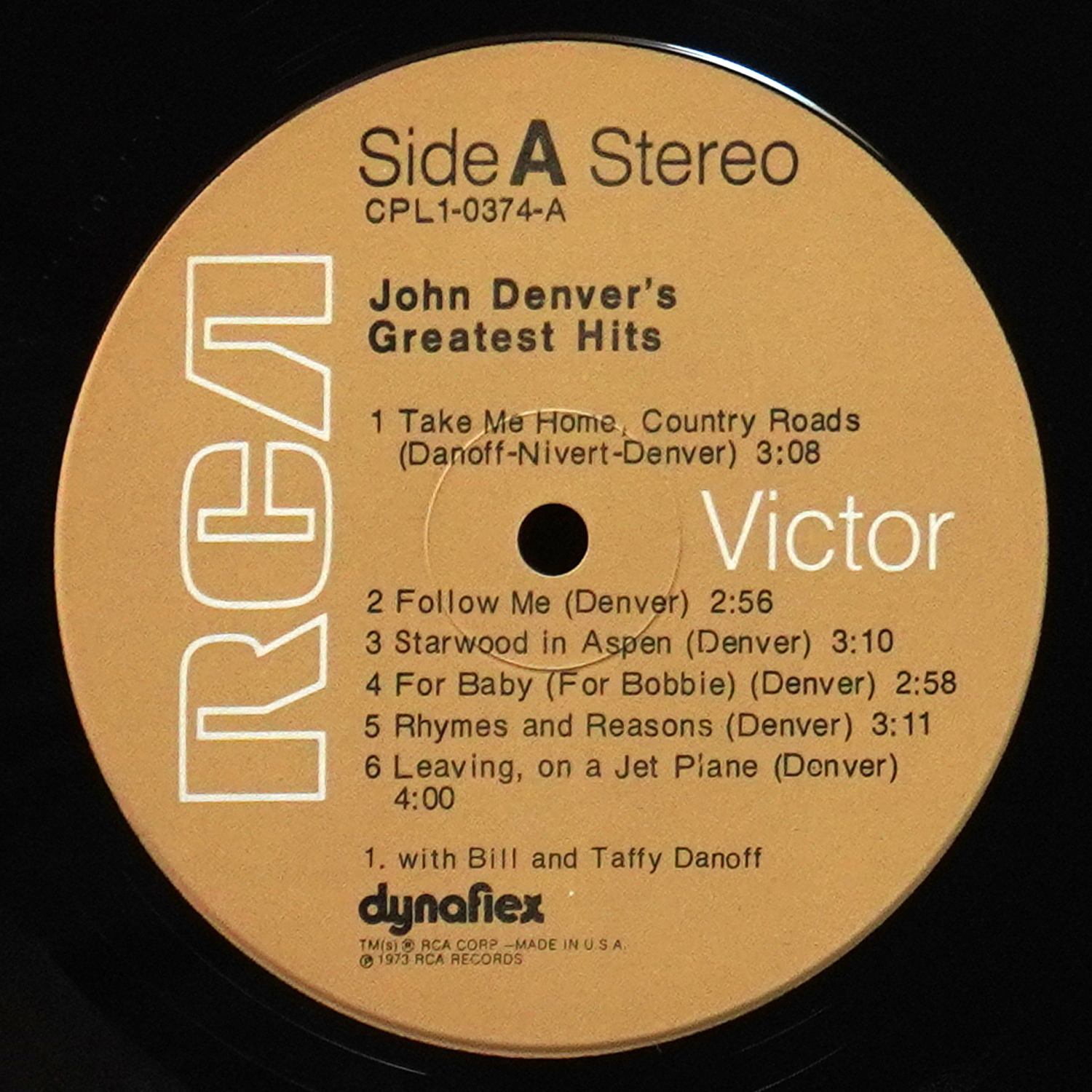 LP John Denver — John Denver's Greatest Hits фото 2