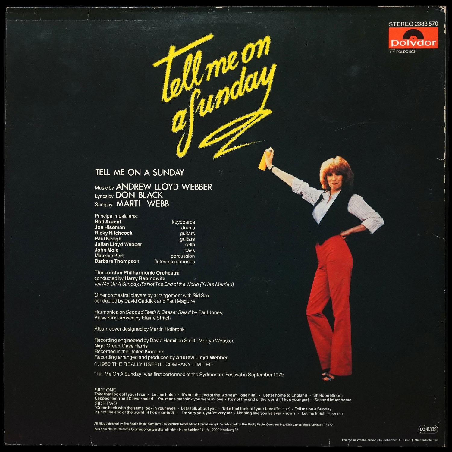 LP Marti Webb — Tell Me On A Sunday фото 2