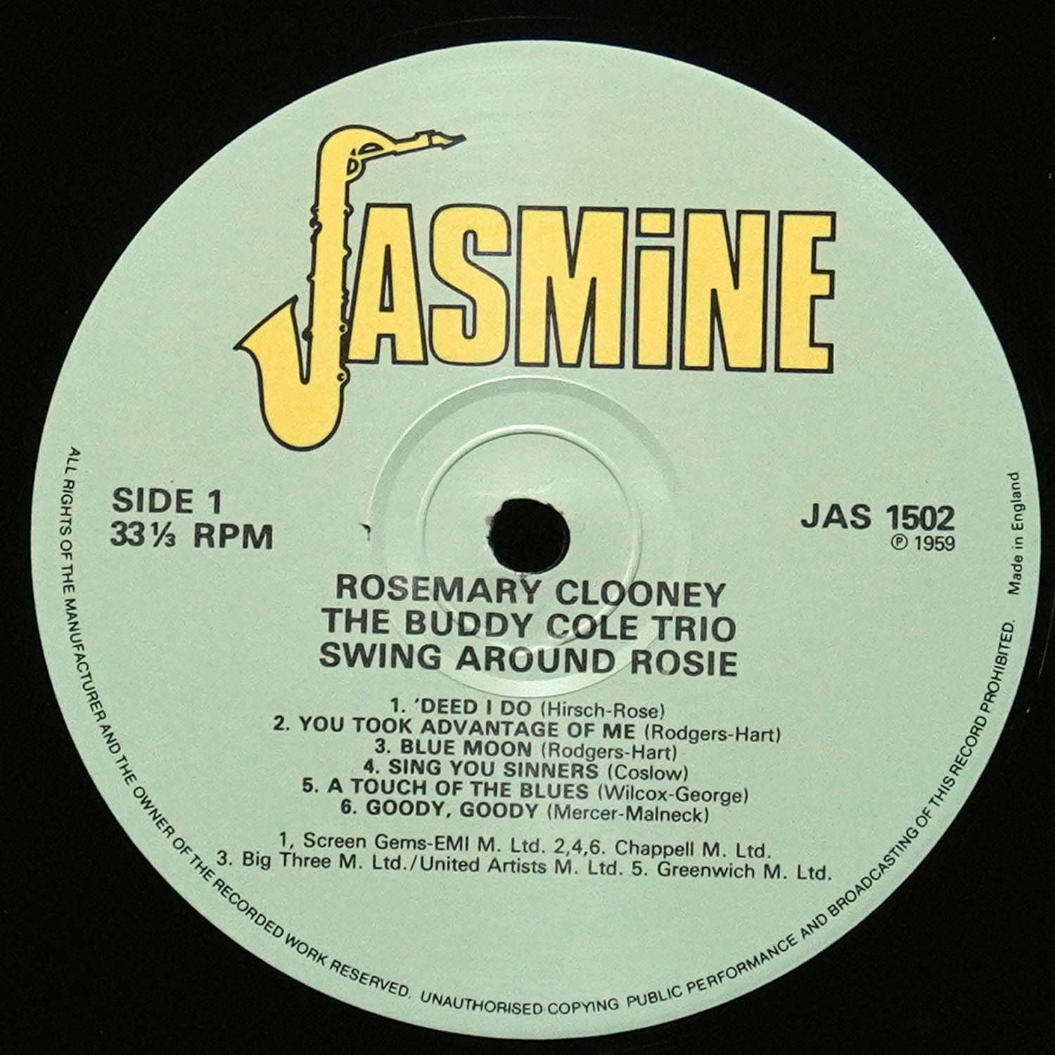 LP Rosemary Clooney — Swing Around Rosie фото 2