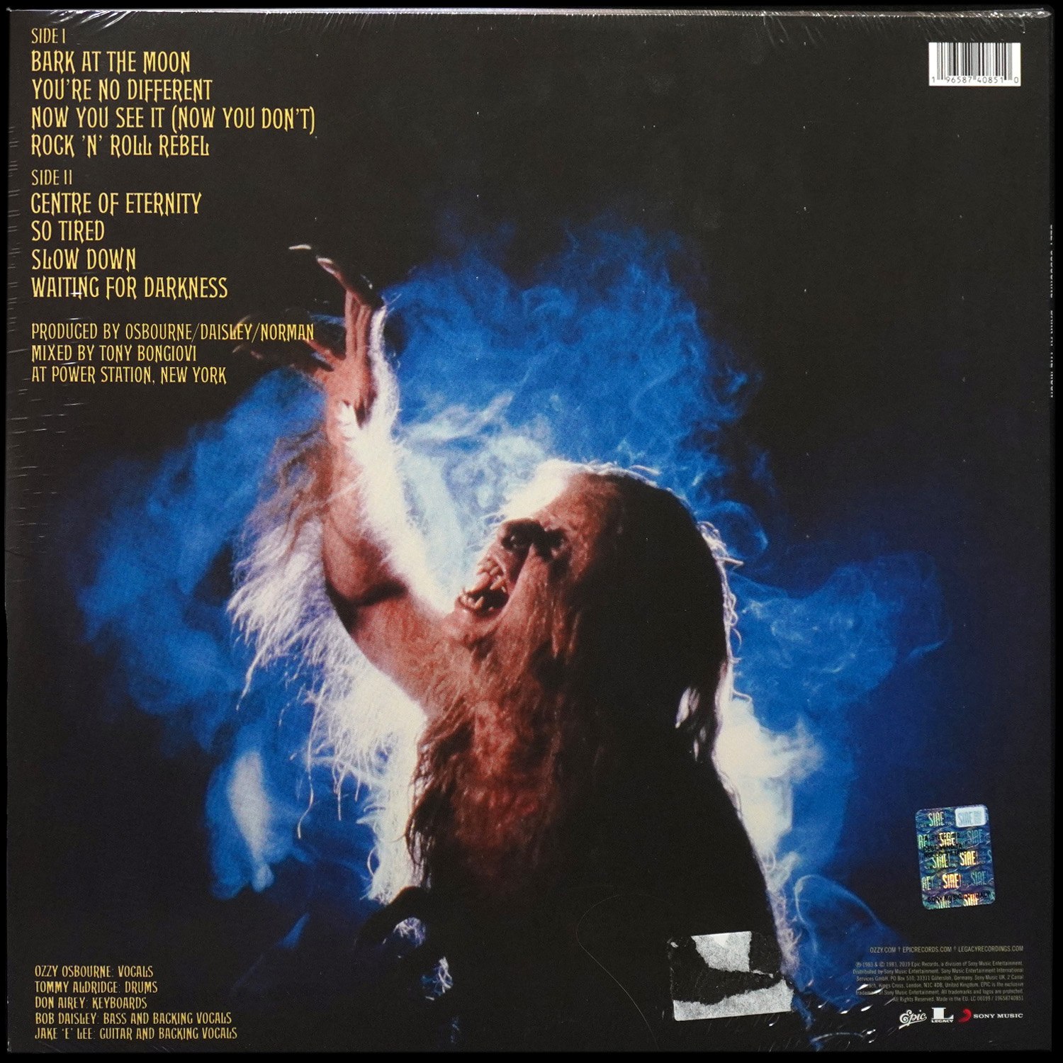 LP Ozzy Osbourne — Bark At The Moon (цветной винил, + постер) фото 2