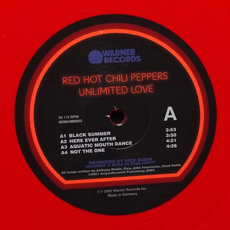 LP Red Hot Chili Peppers — Unlimited Love (красный винил, 2LP) фото 3