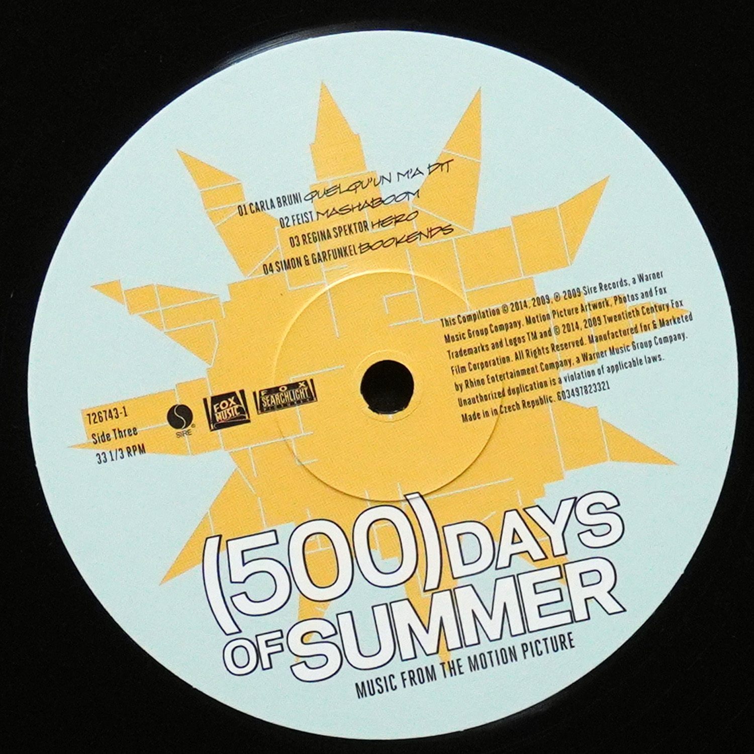 LP V/A — (500) Days Of Summer (Music From The Motion Picture) (2LP) фото 6