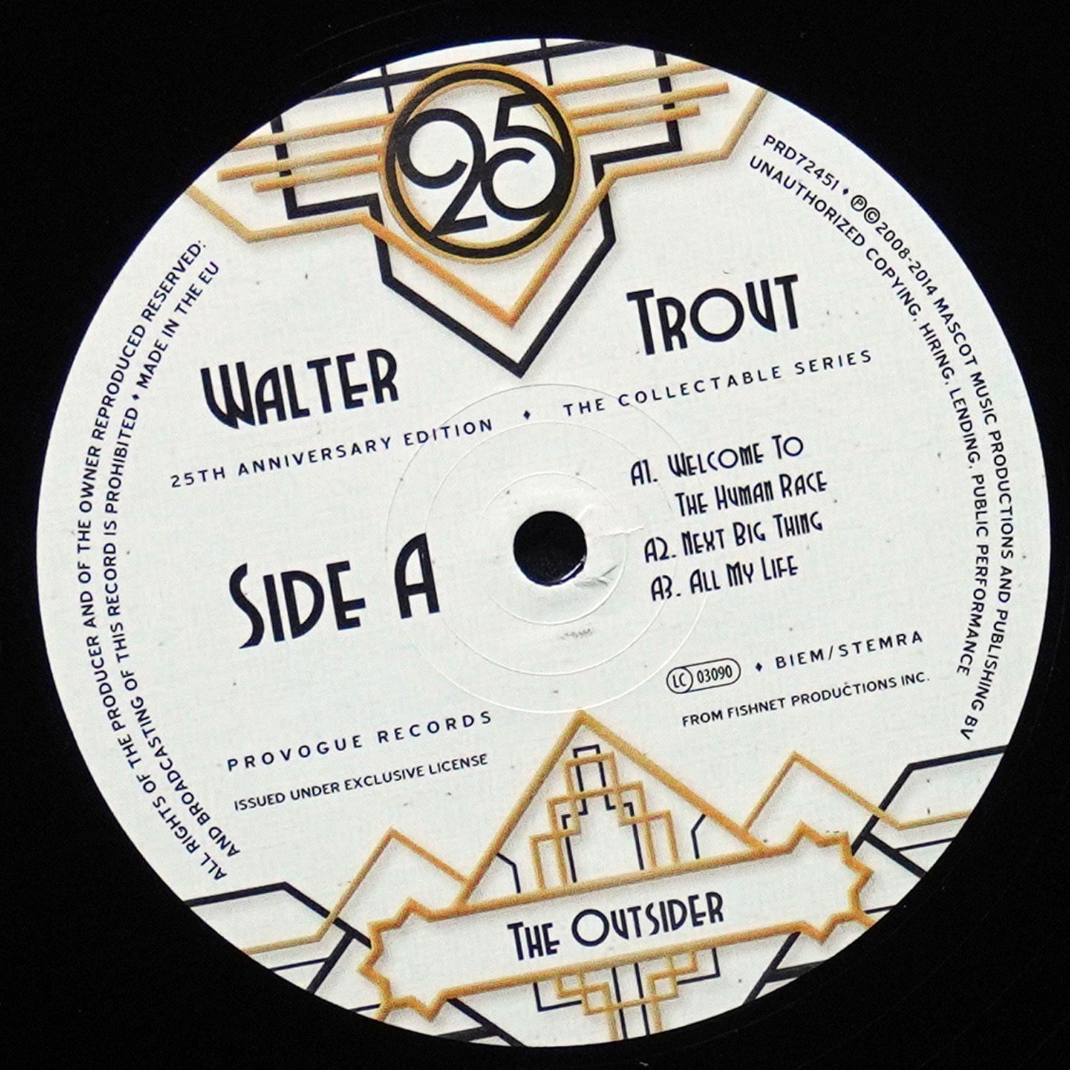 LP Walter Trout — Outsider (2LP) фото 3