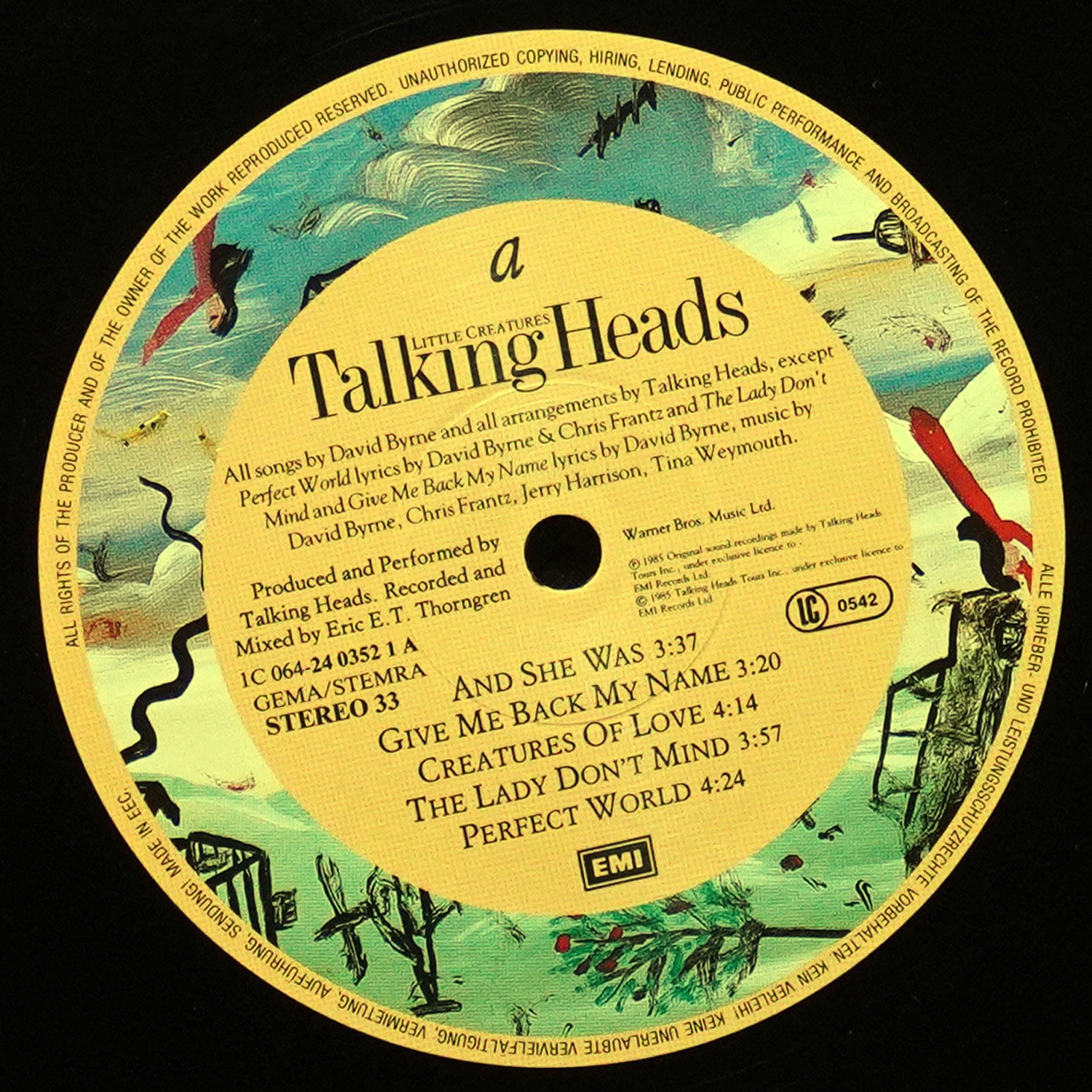LP Talking Heads — Little Creatures фото 3