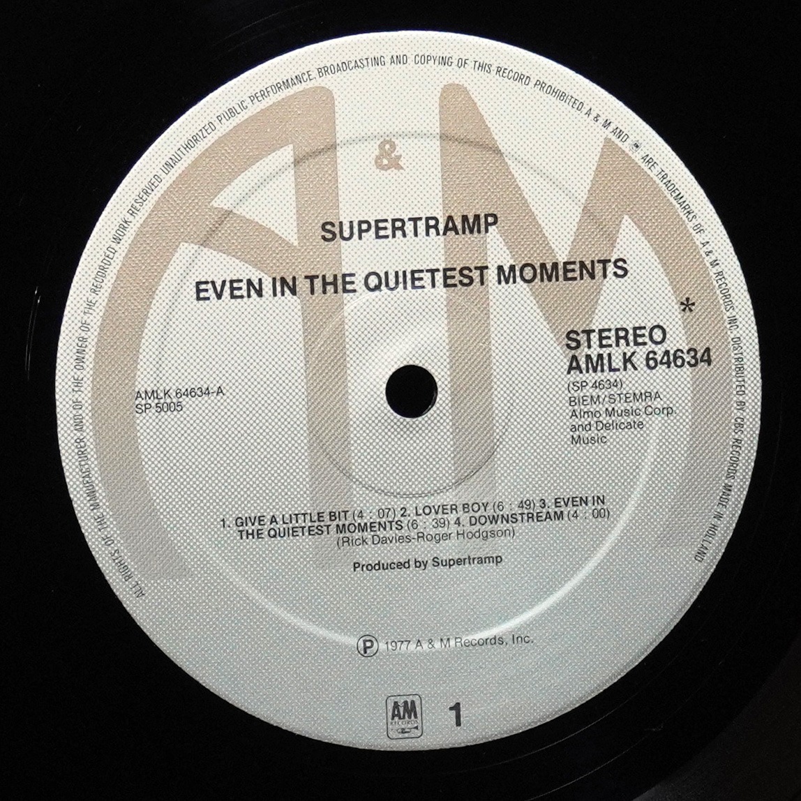 LP Supertramp — Even In The Quietest Moments... фото 2